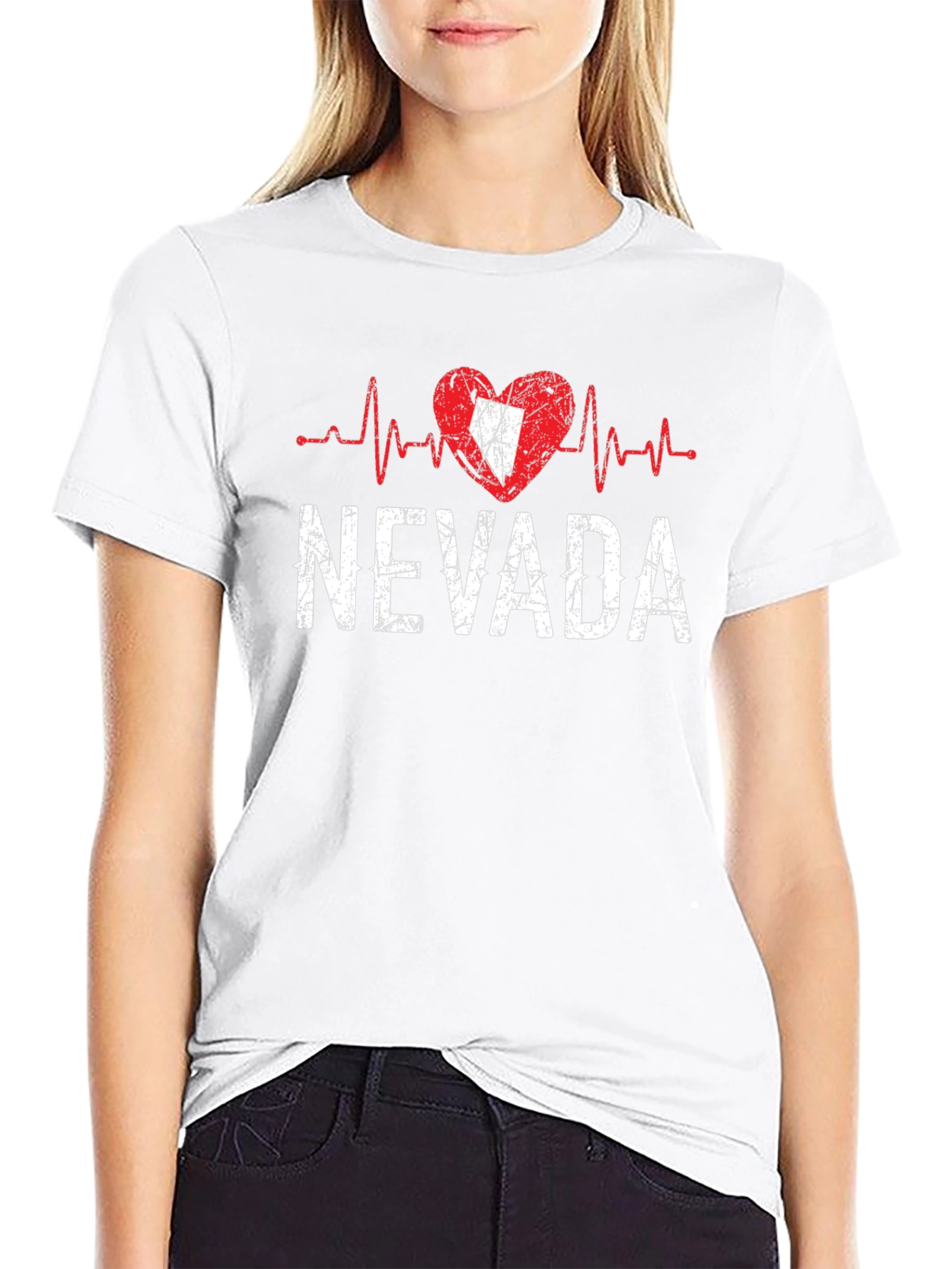 Nevada Heartbeat T-Shirt - State Pride Tee