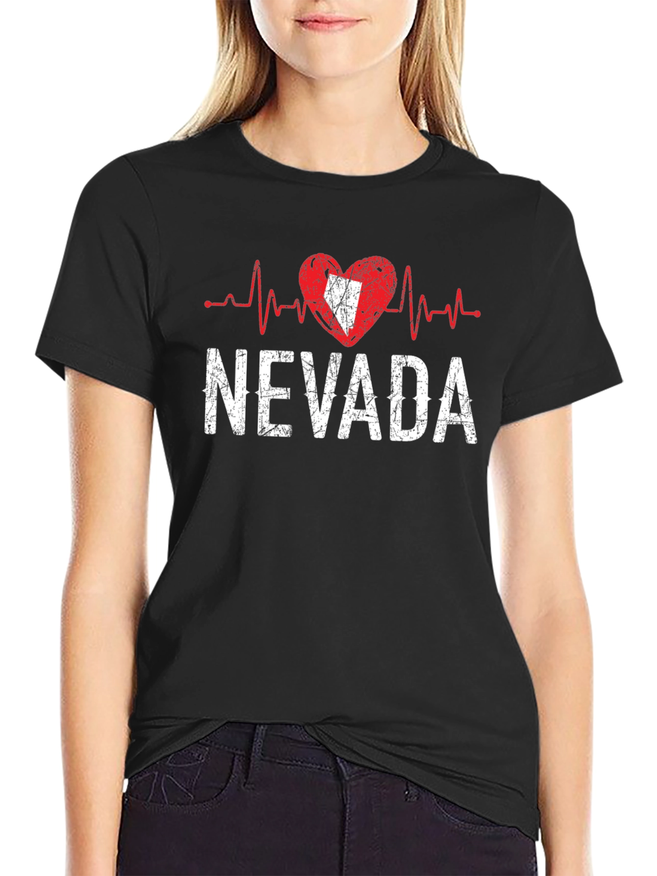 Nevada Heartbeat T-Shirt - State Pride Tee