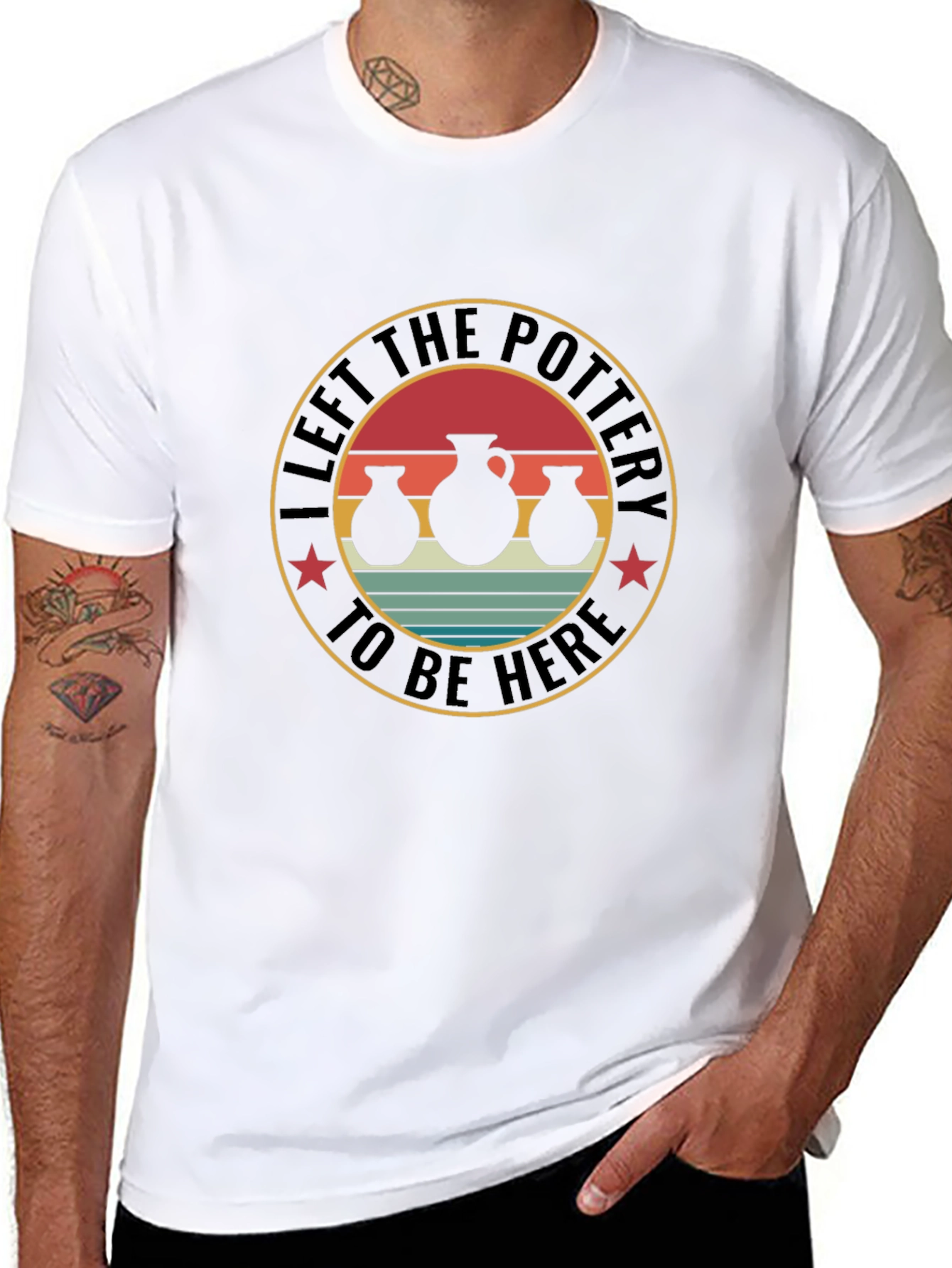 Pottery Enthusiast T-Shirt - Left The Pottery