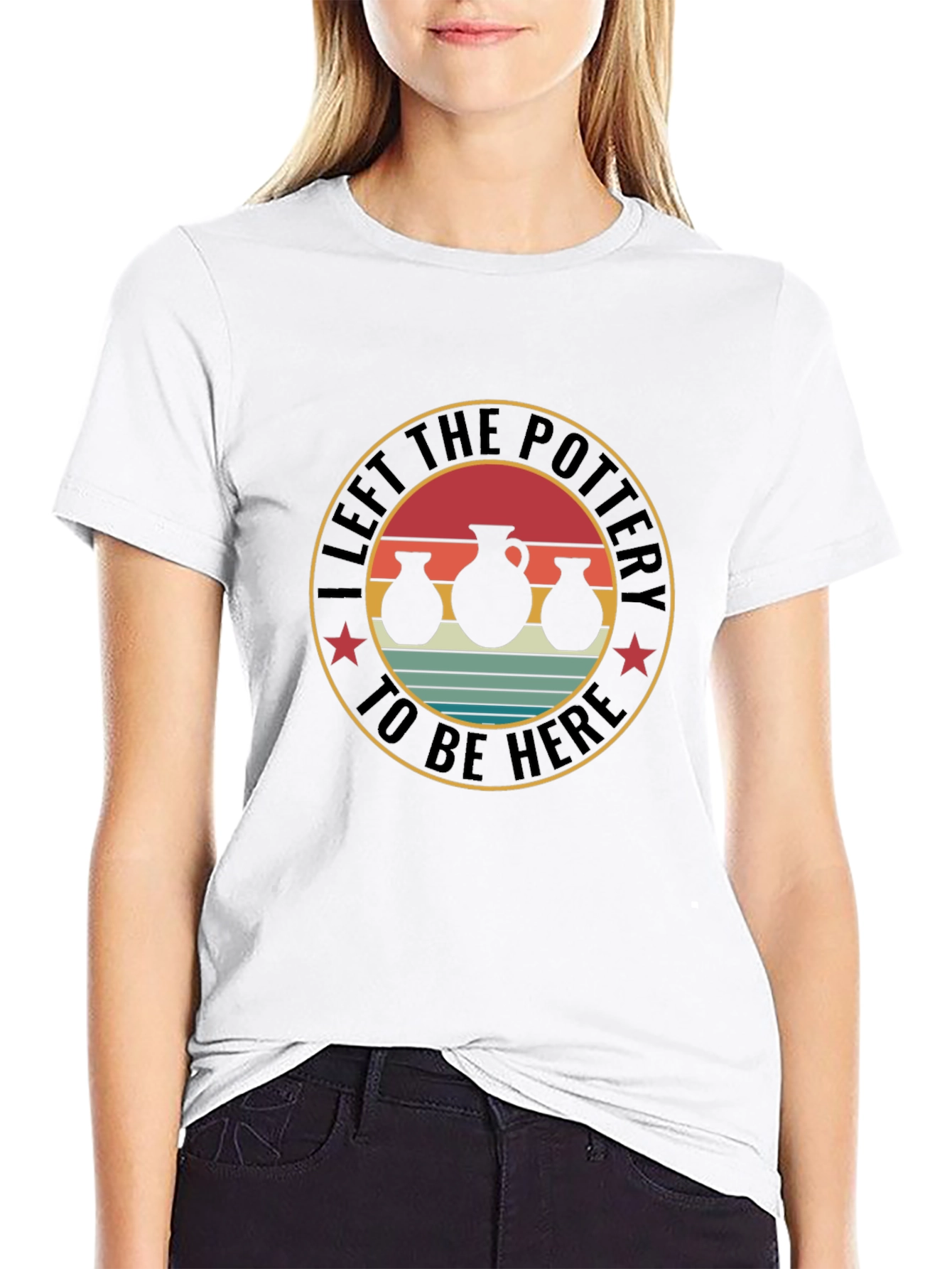 Pottery Enthusiast T-Shirt - Left The Pottery