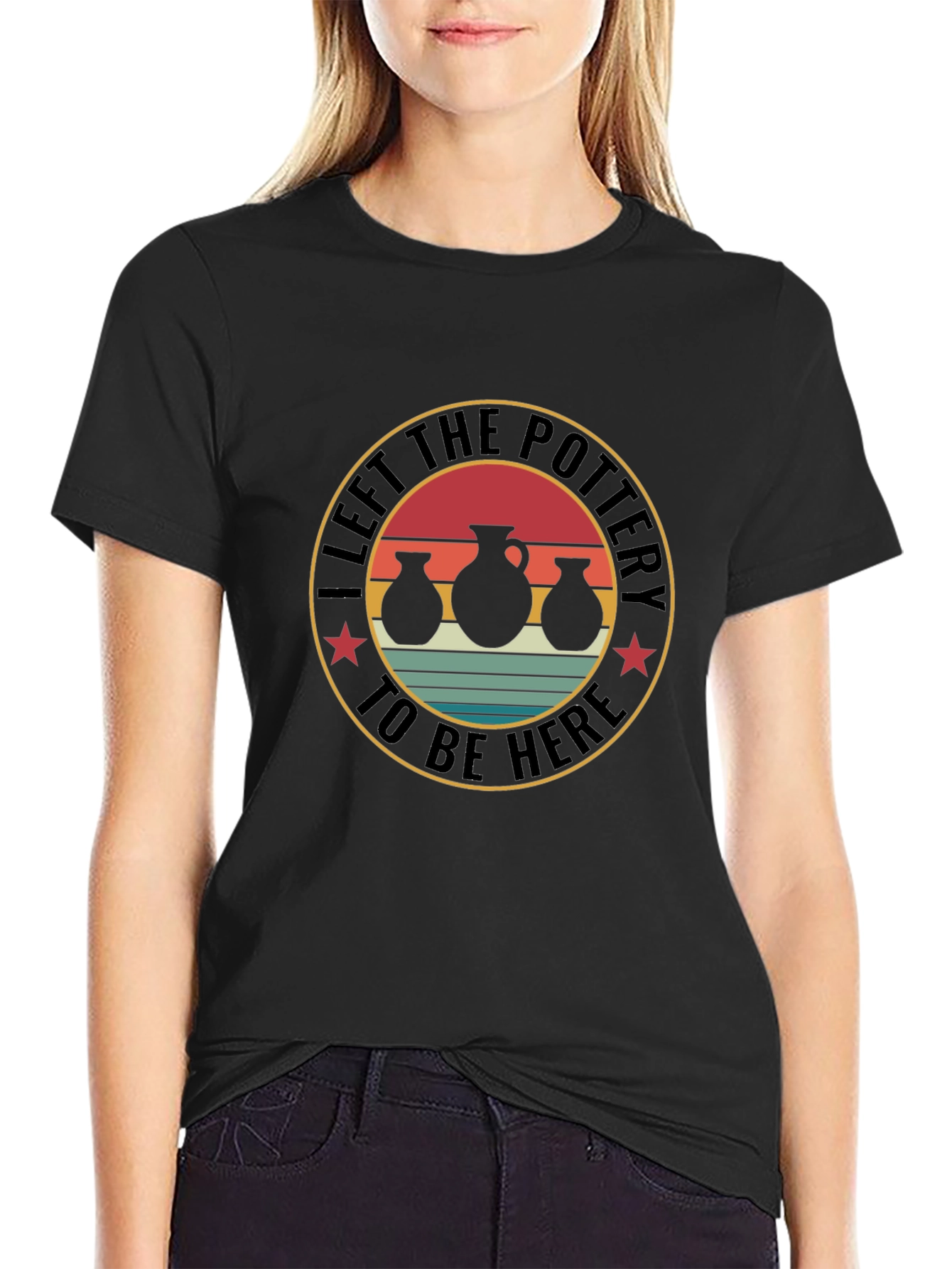 Pottery Enthusiast T-Shirt - Left The Pottery