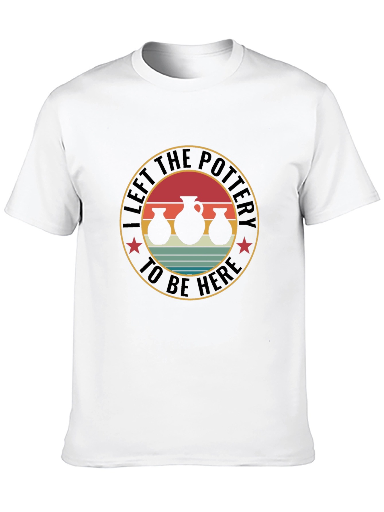 Pottery Enthusiast T-Shirt - Left The Pottery