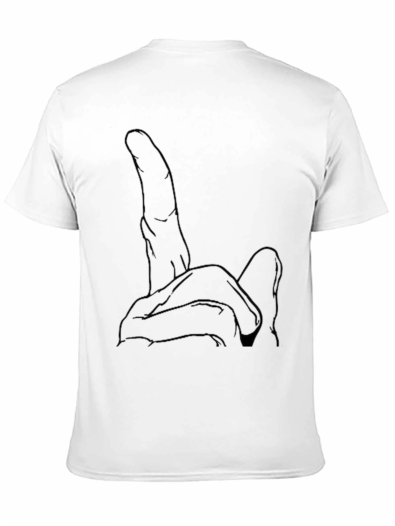 Graphic Hand Gesture Black T-Shirt