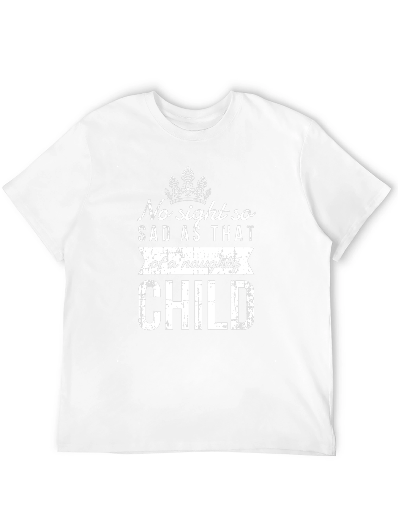 Naughty Child Graphic Tee - Black Cotton Blend