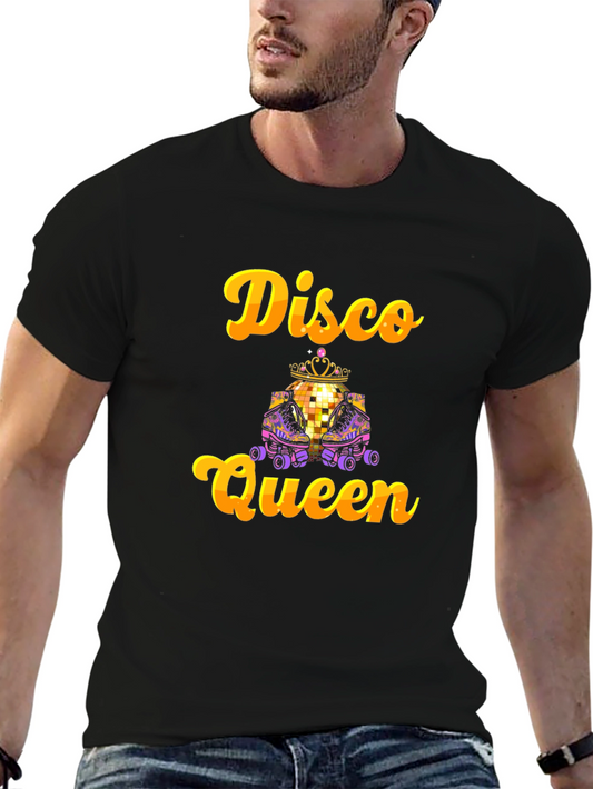 Disco Queen T-Shirt - Retro Roller Skate Design