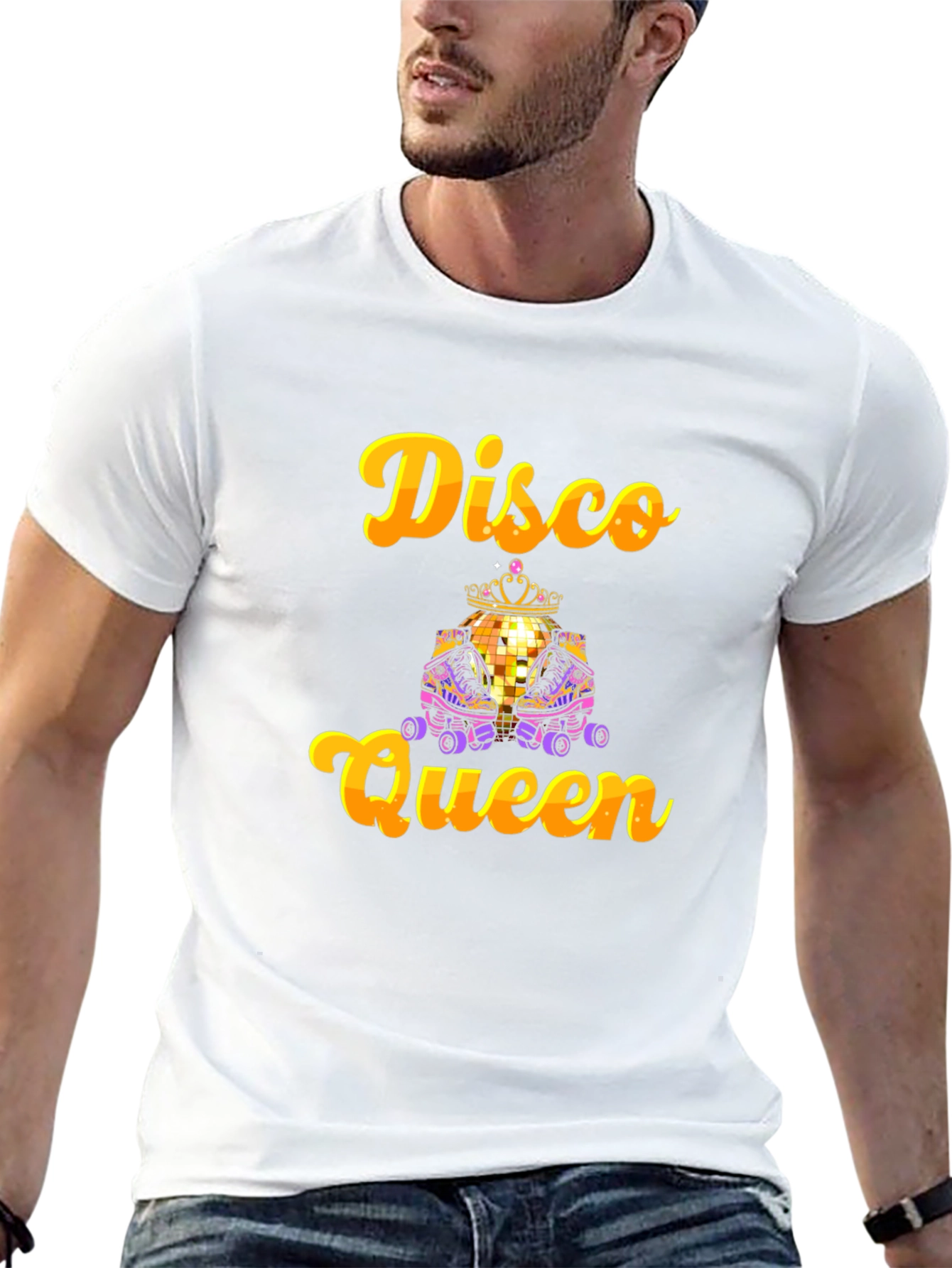 Disco Queen T-Shirt - Retro Roller Skate Design