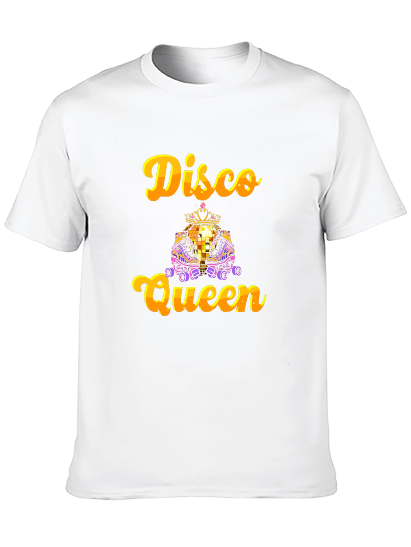 Disco Queen T-Shirt - Retro Roller Skate Design