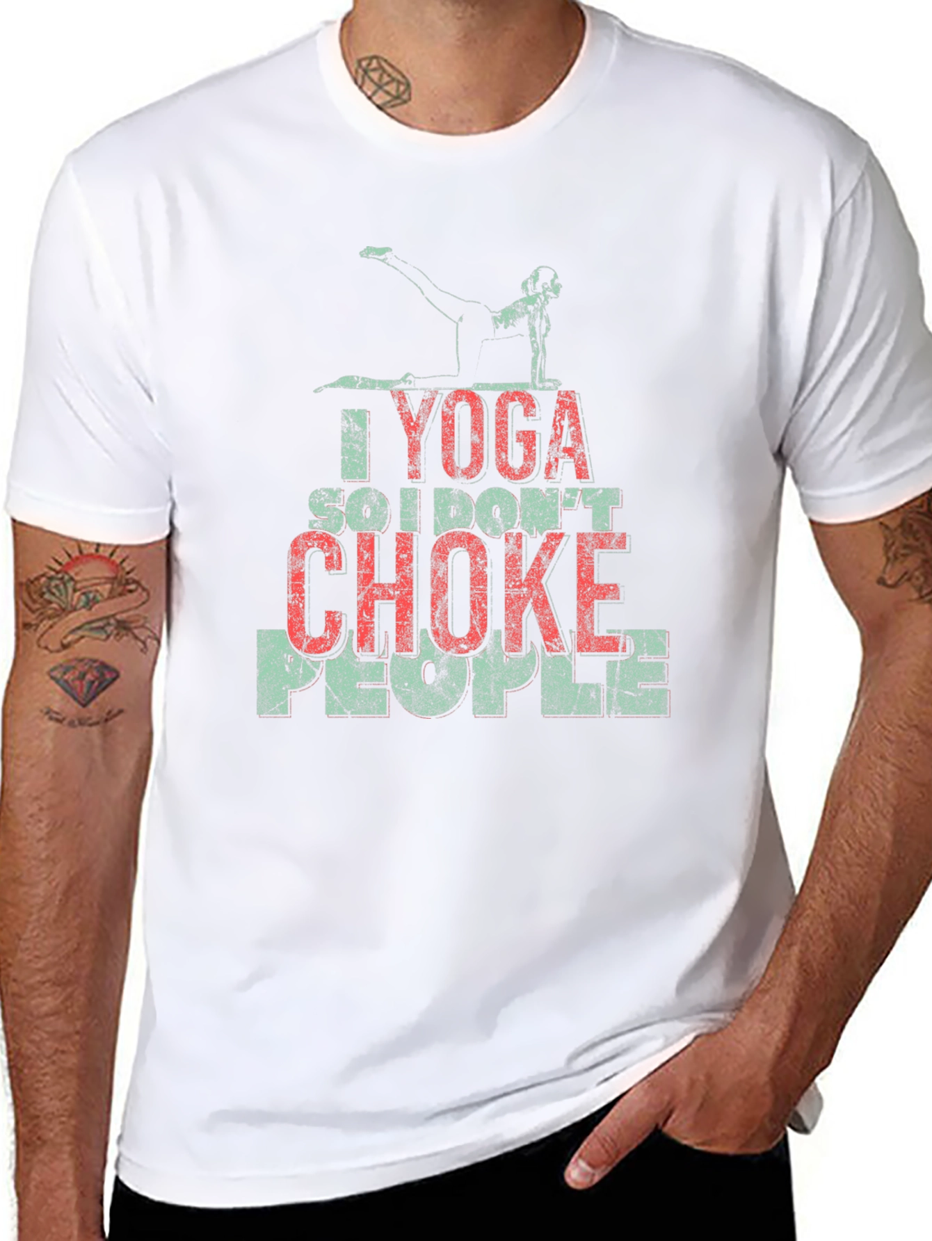 Yoga So I Dont Choke People T-Shirt