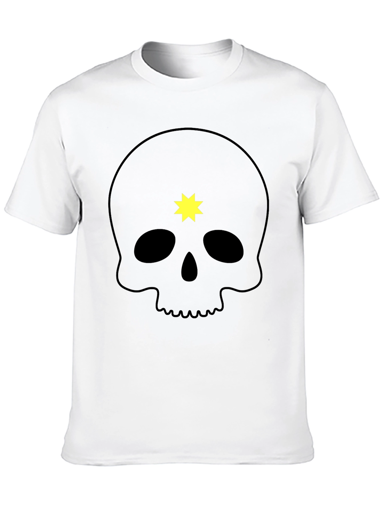 Skull & Star Graphic Tee - Mens Black T-Shirt