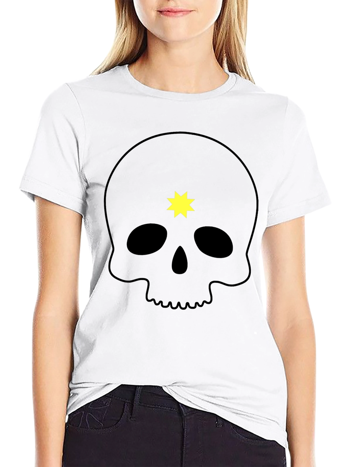 Skull & Star Graphic Tee - Mens Black T-Shirt