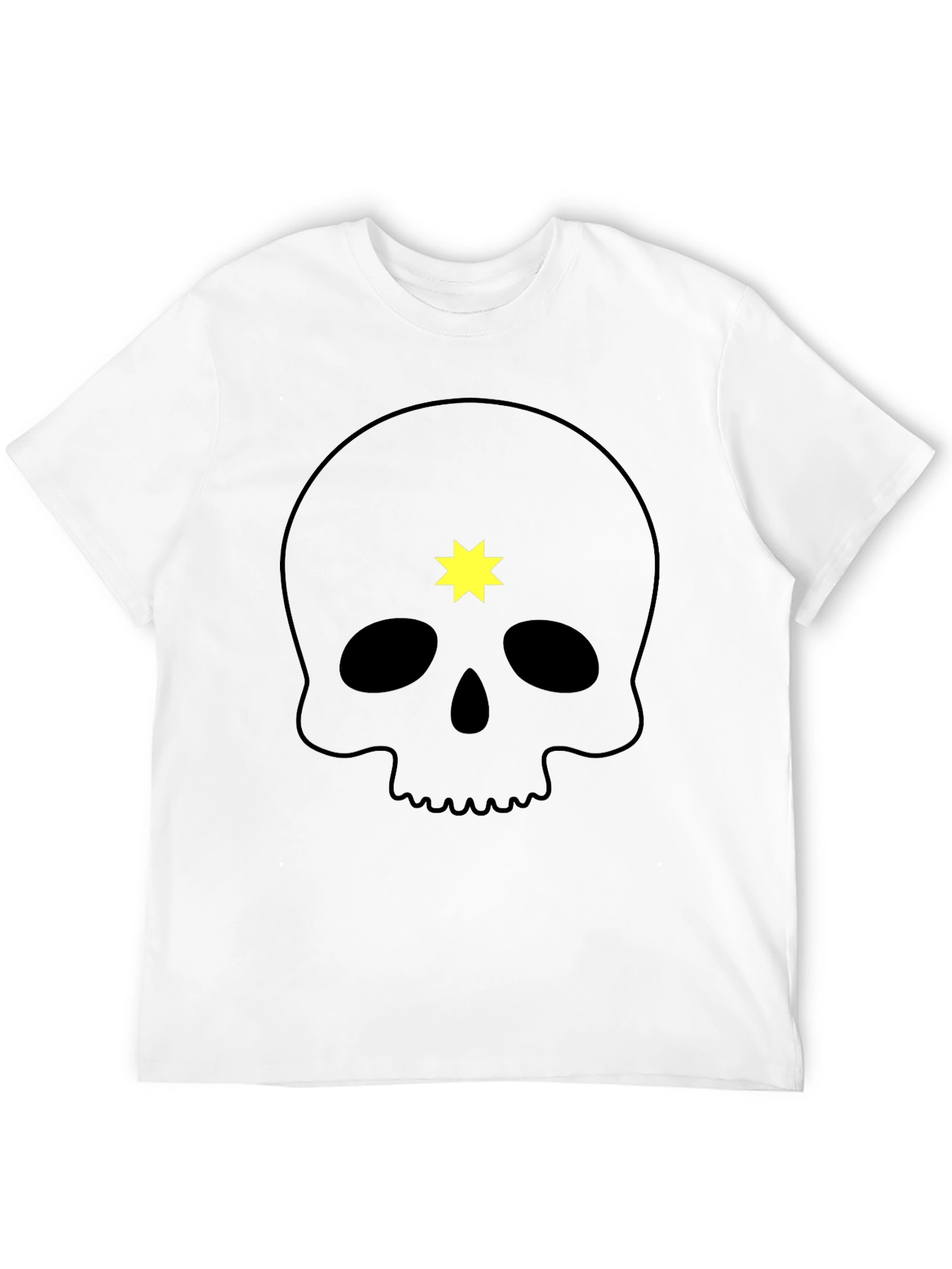 Skull & Star Graphic Tee - Mens Black T-Shirt