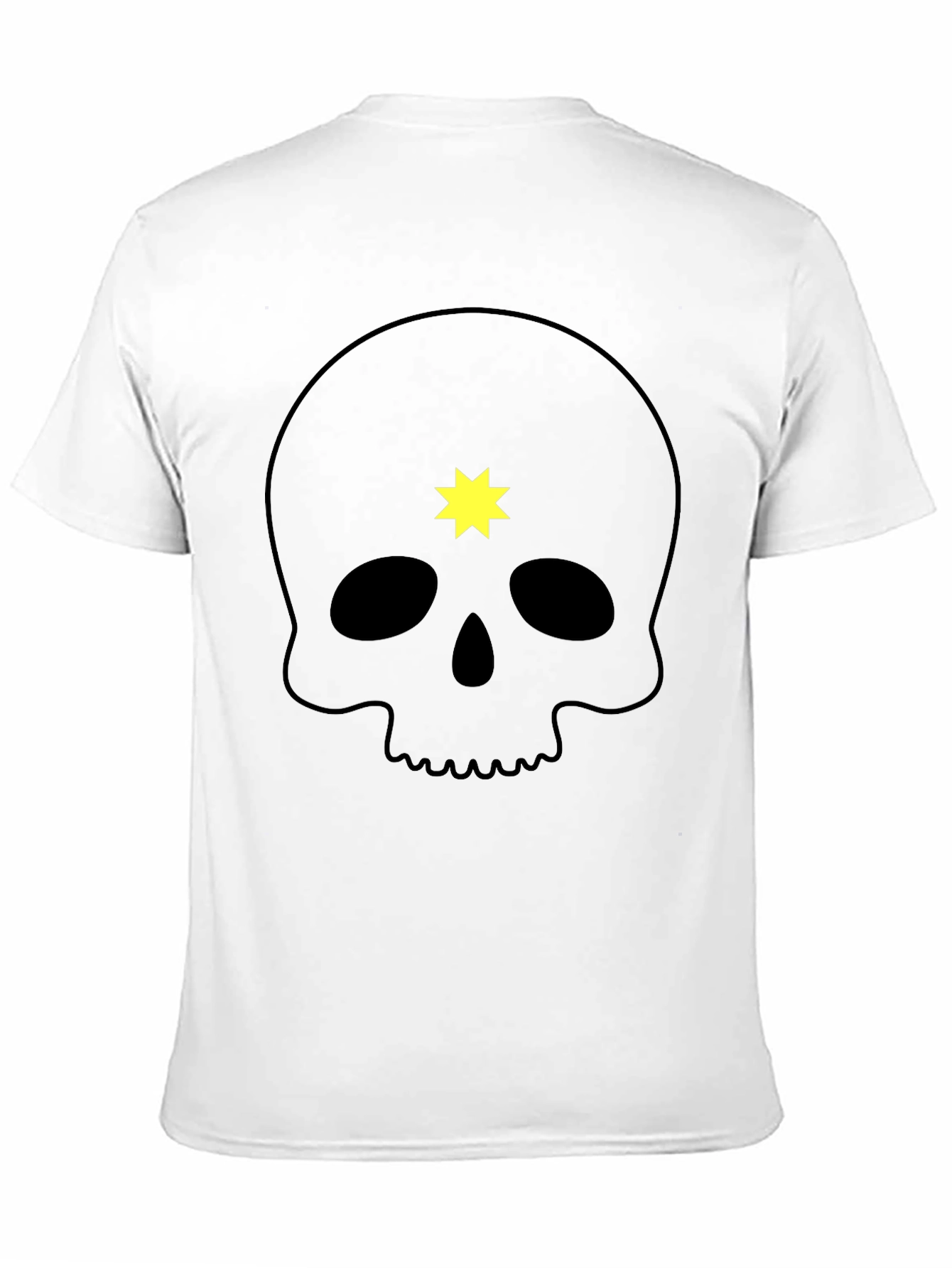 Skull & Star Graphic Tee - Mens Black T-Shirt