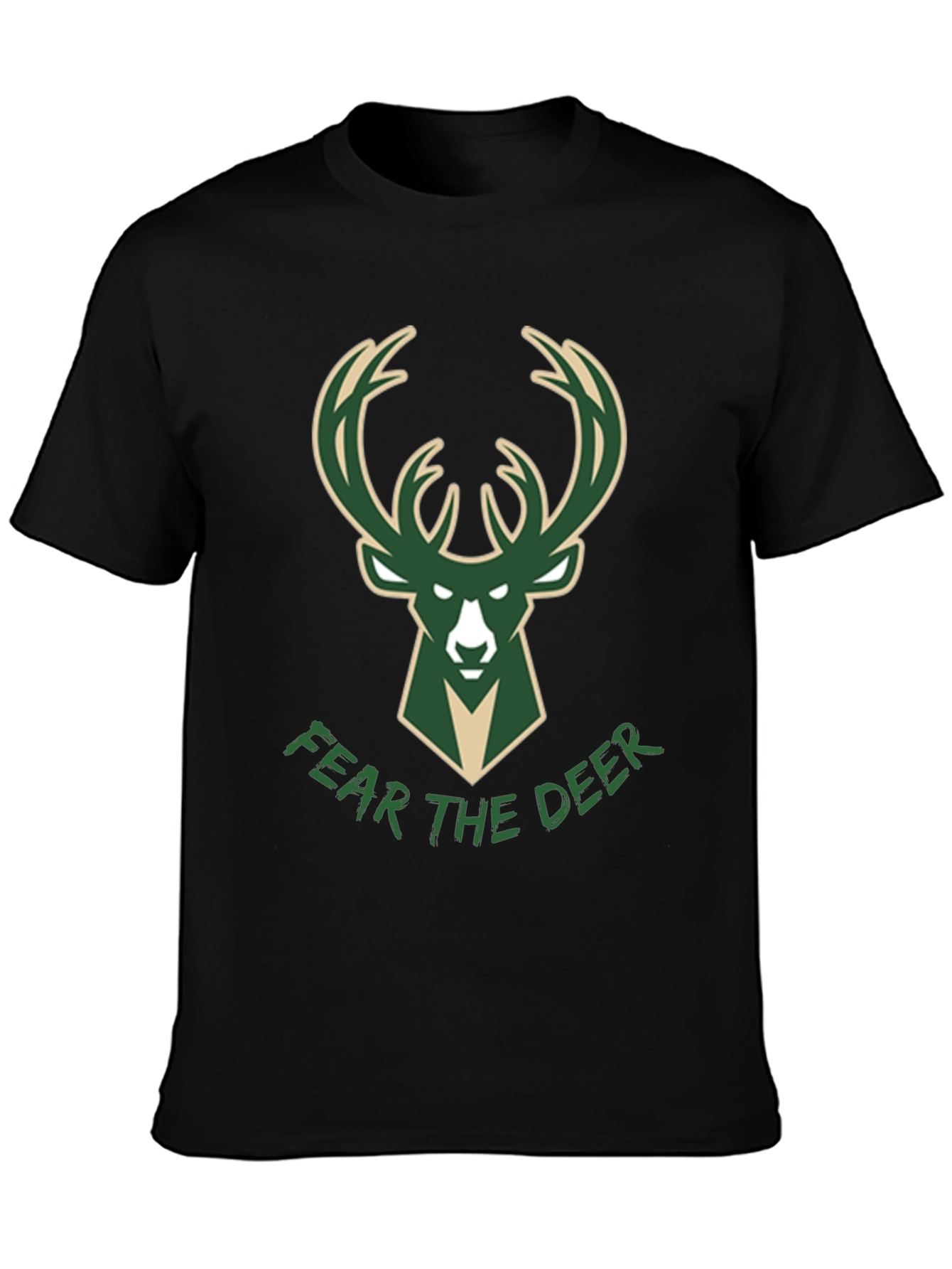 Fear the Deer Black Tee