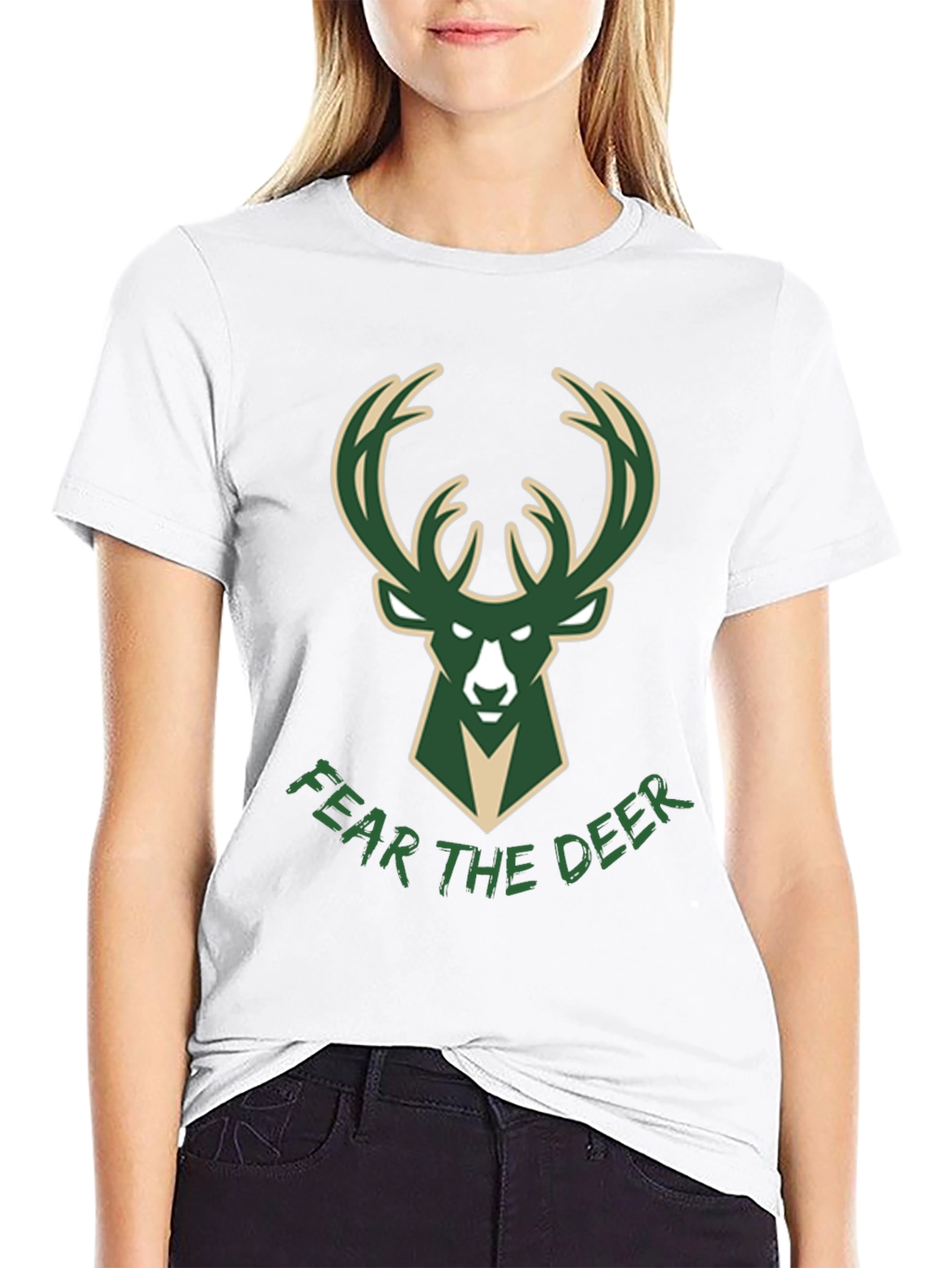 Fear the Deer Black Tee