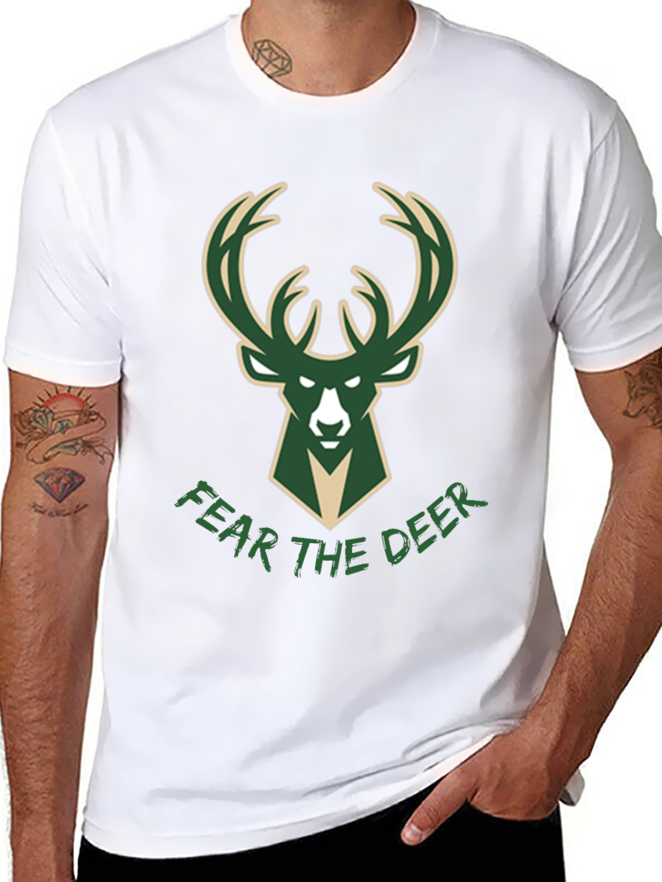 Fear the Deer Black Tee