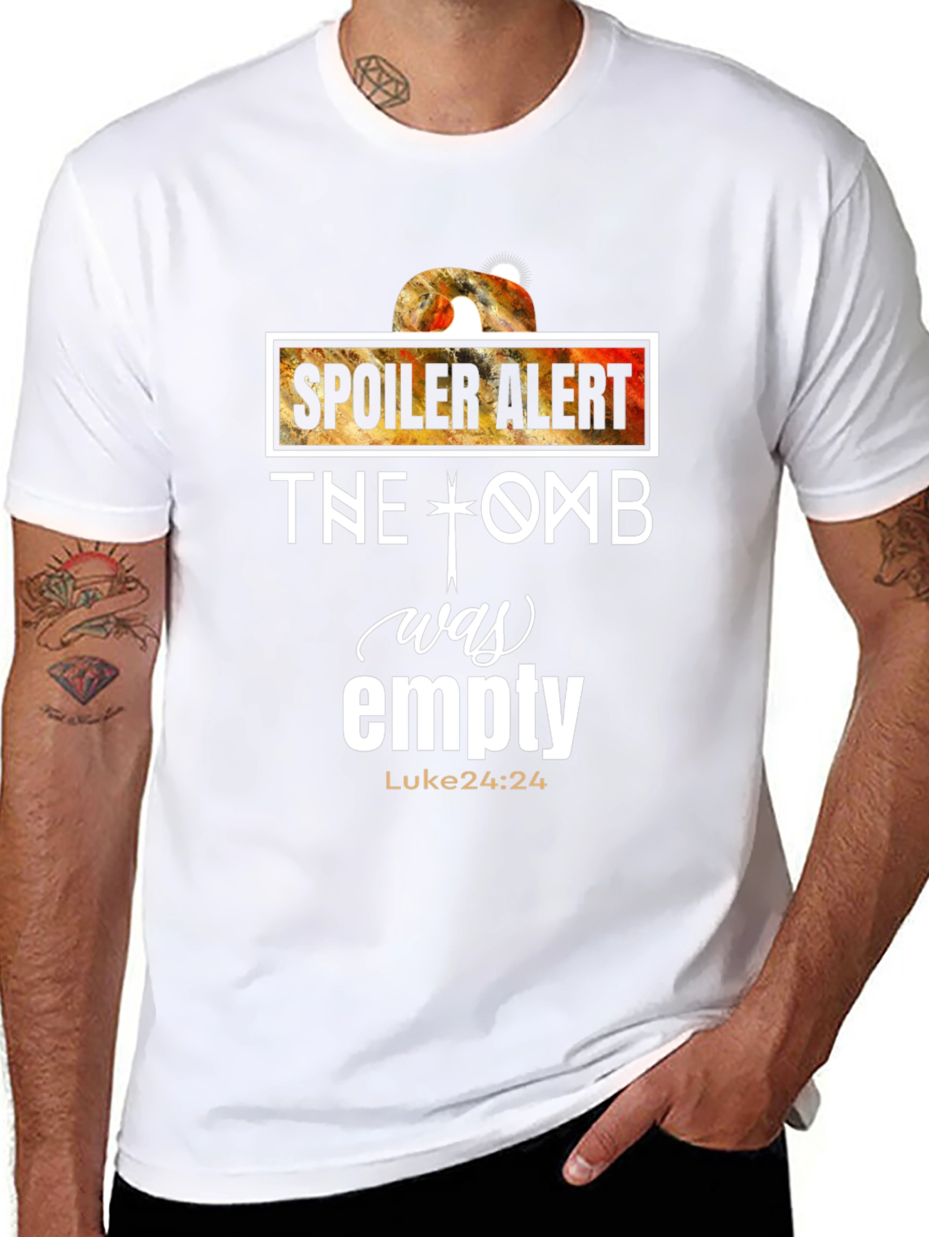 Spoiler Alert Tomb Empty Luke 24:24 T-Shirt