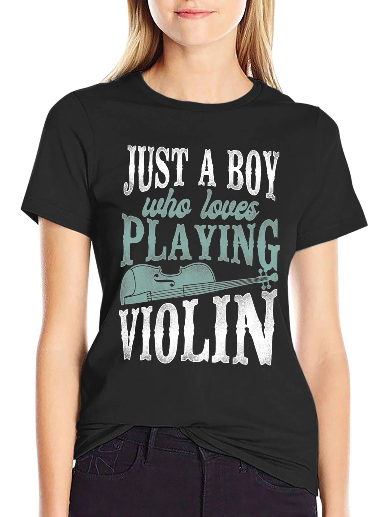 Just A Boy Who Loves Playing Violin T-Shirt