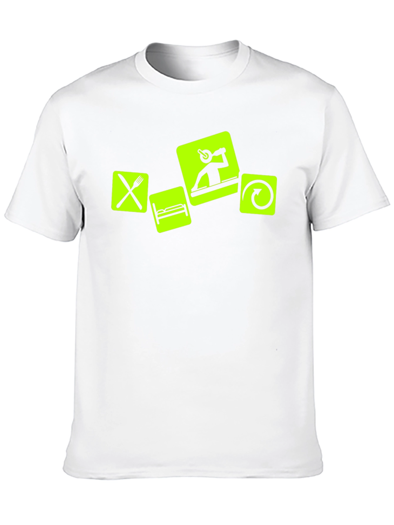 Eat Sleep DJ Repeat - Black Graphic T-Shirt