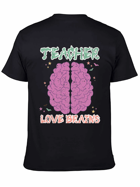 Teacher Love Brains T-Shirt Halloween