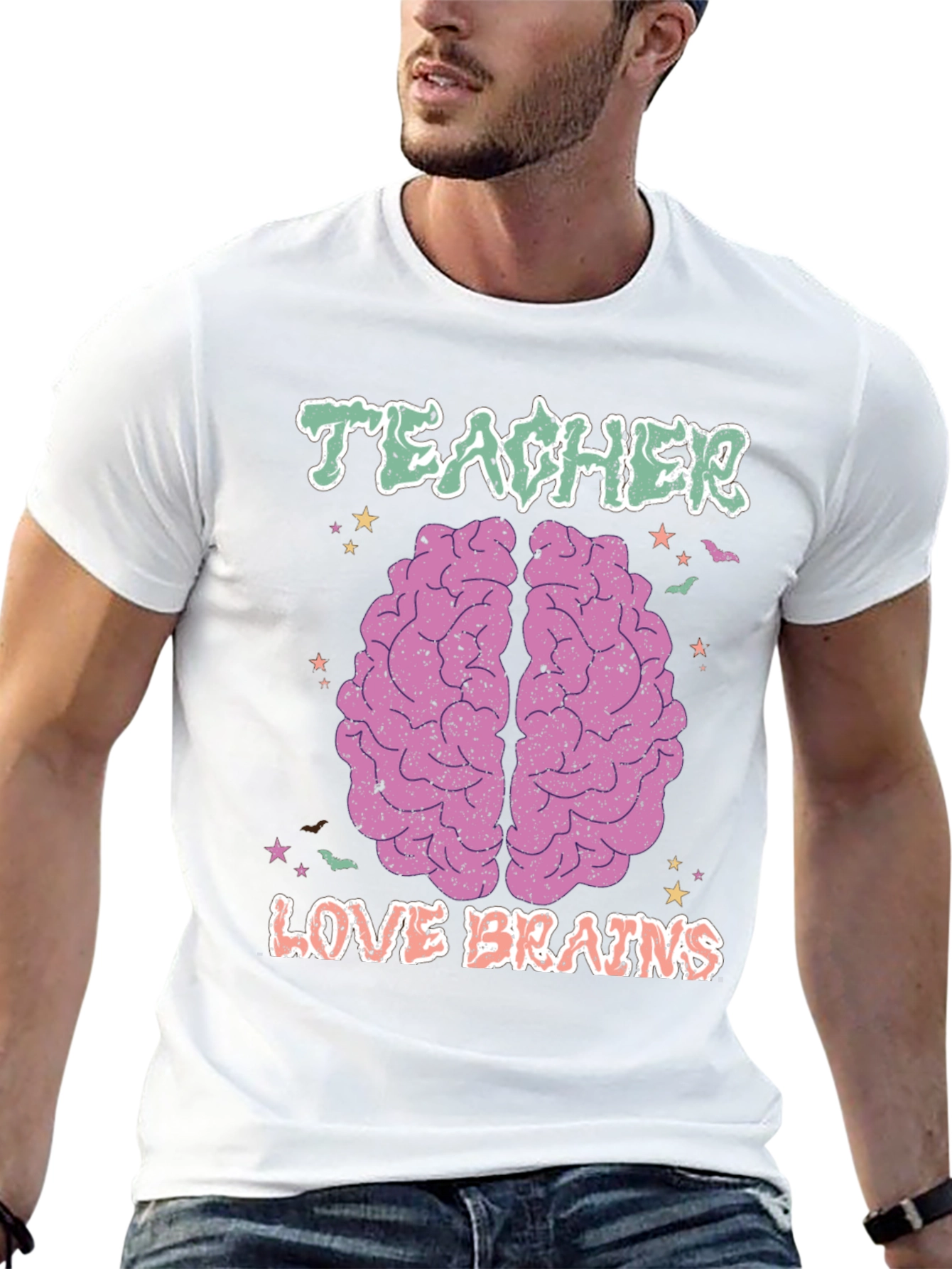 Teacher Love Brains T-Shirt Halloween
