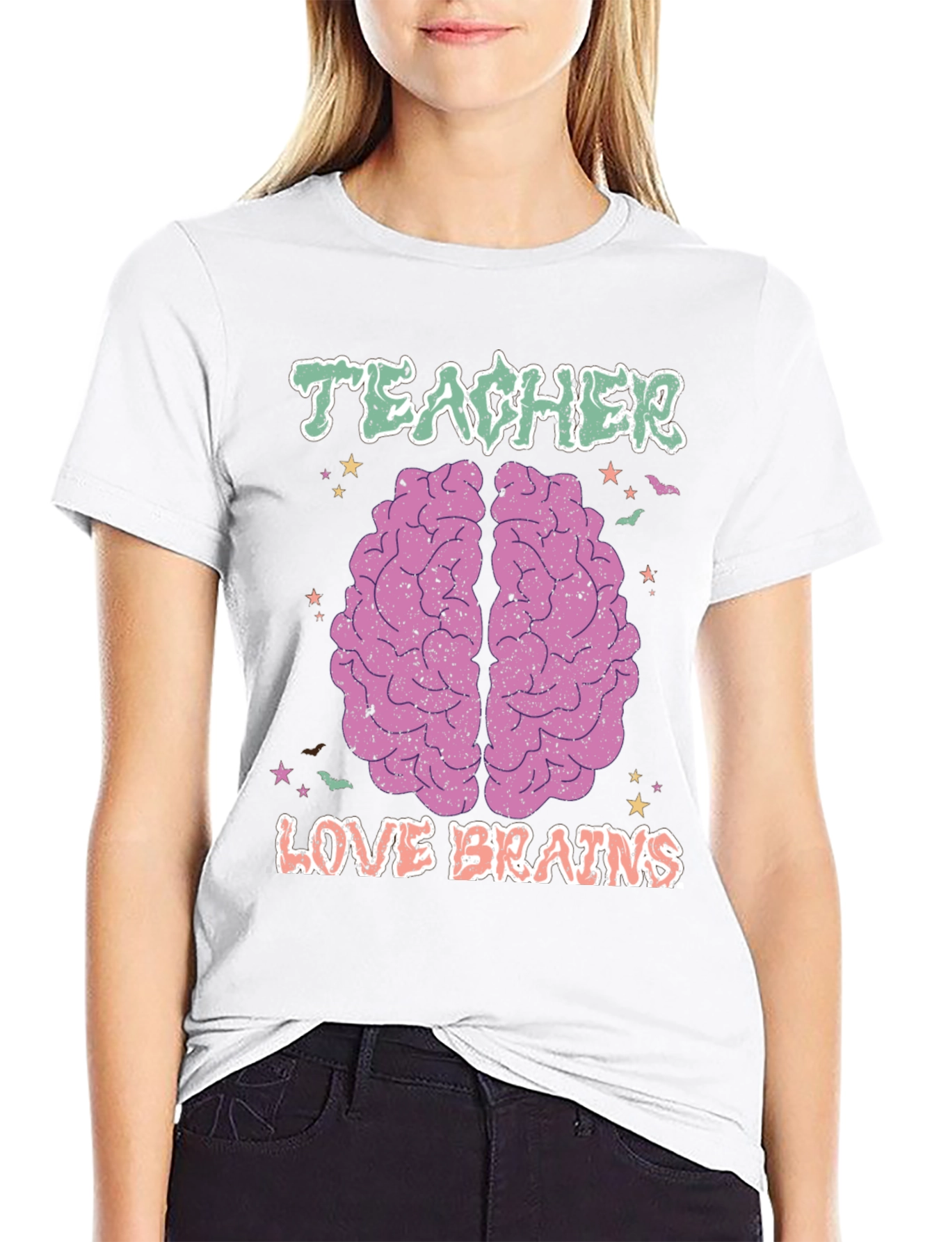 Teacher Love Brains T-Shirt Halloween