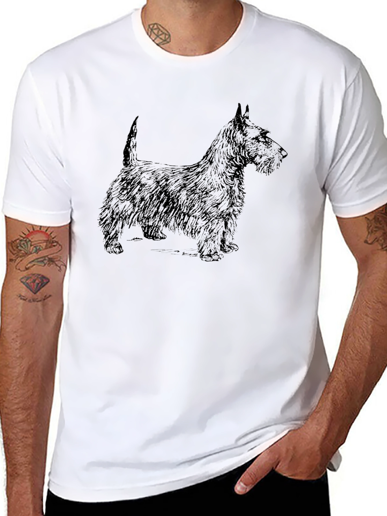 Scottish Terrier Graphic Tee - Classic Dog Lover Shirt