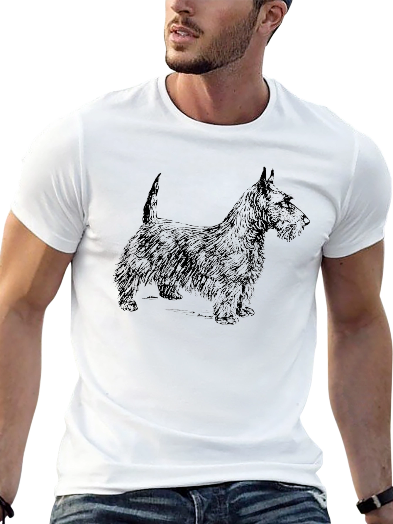 Scottish Terrier Graphic Tee - Classic Dog Lover Shirt