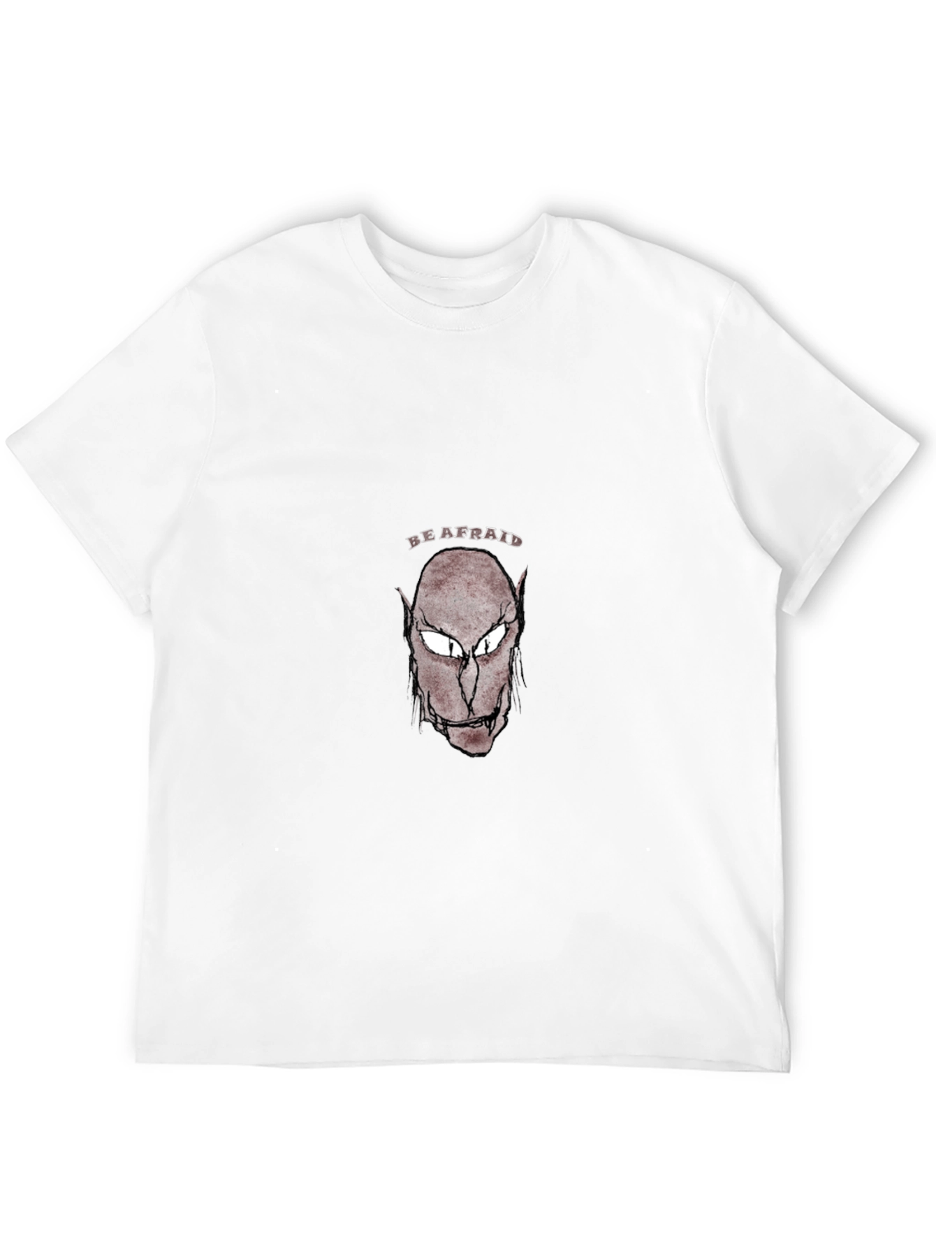 Be Afraid Graphic T-Shirt - Black Cotton Tee