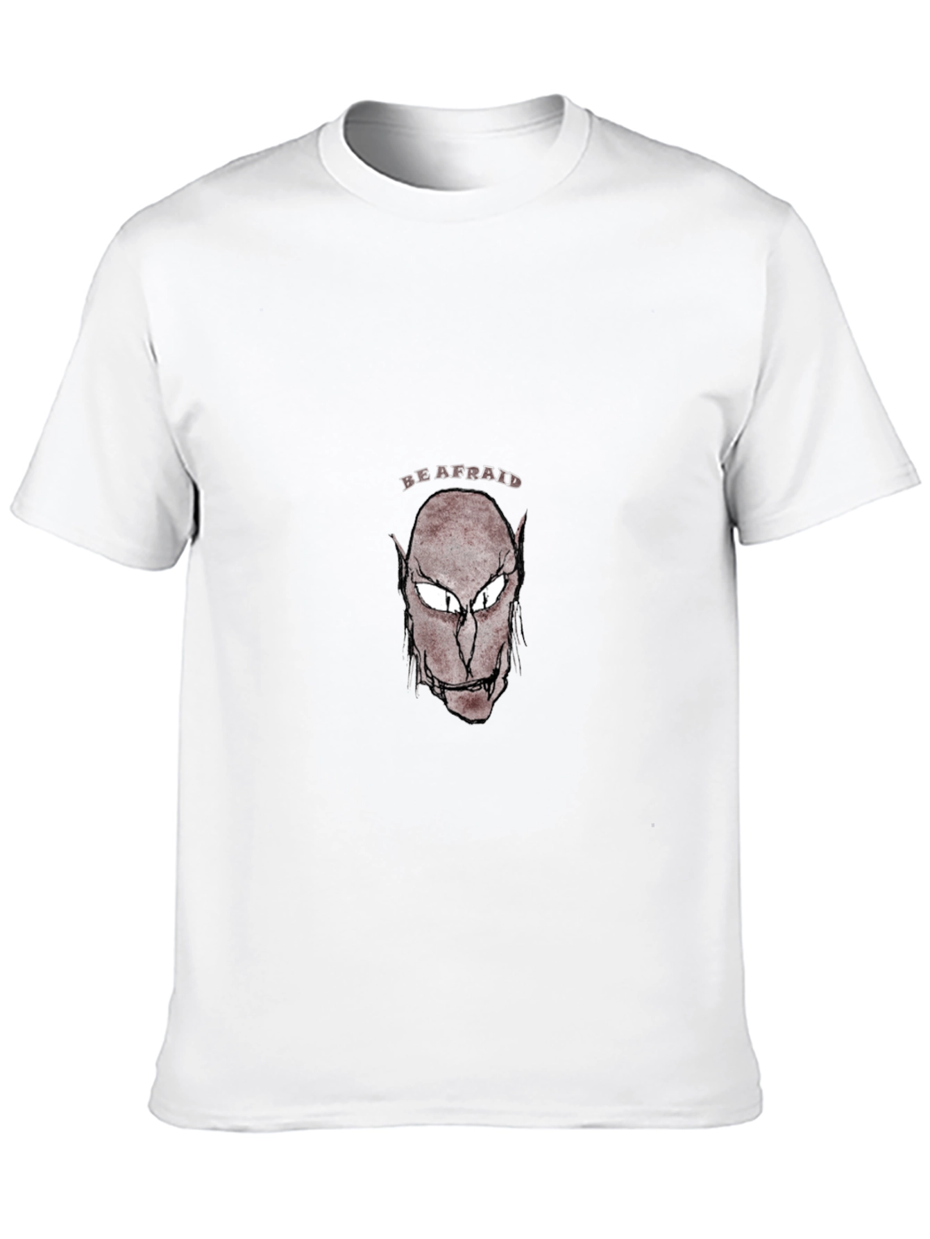 Be Afraid Graphic T-Shirt - Black Cotton Tee
