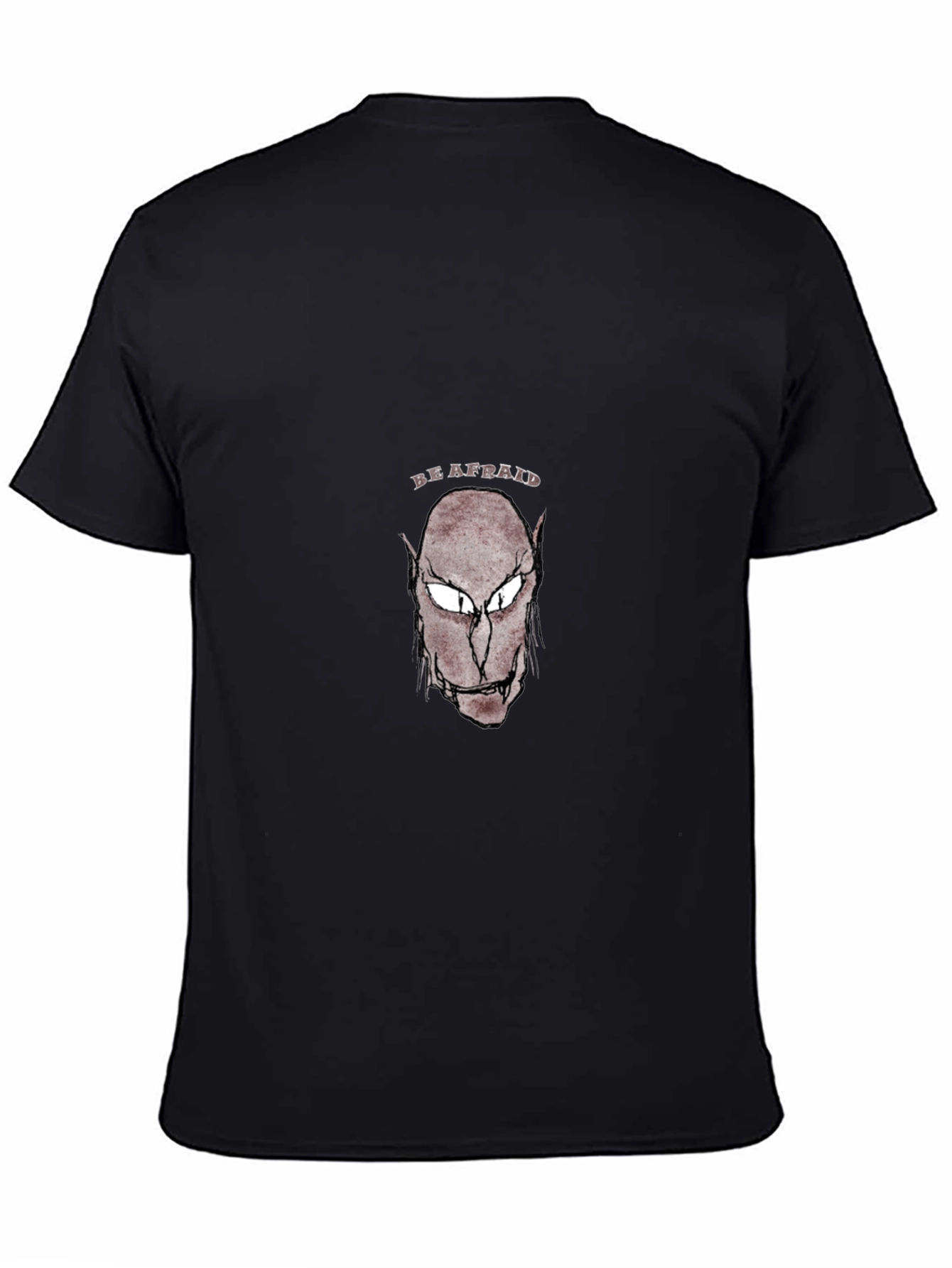 Be Afraid Graphic T-Shirt - Black Cotton Tee