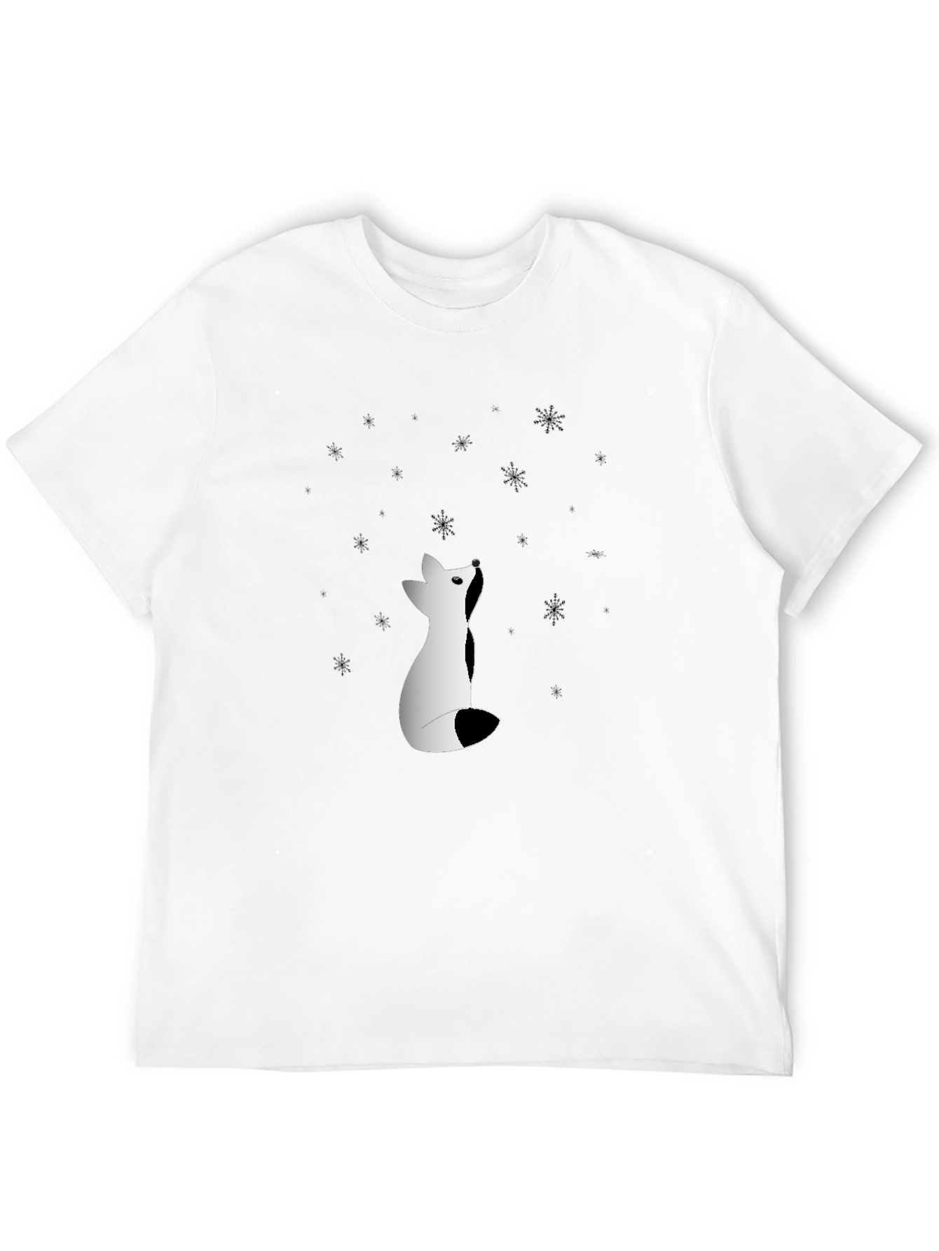 Black Fox Stargazer T-Shirt - Winter Design