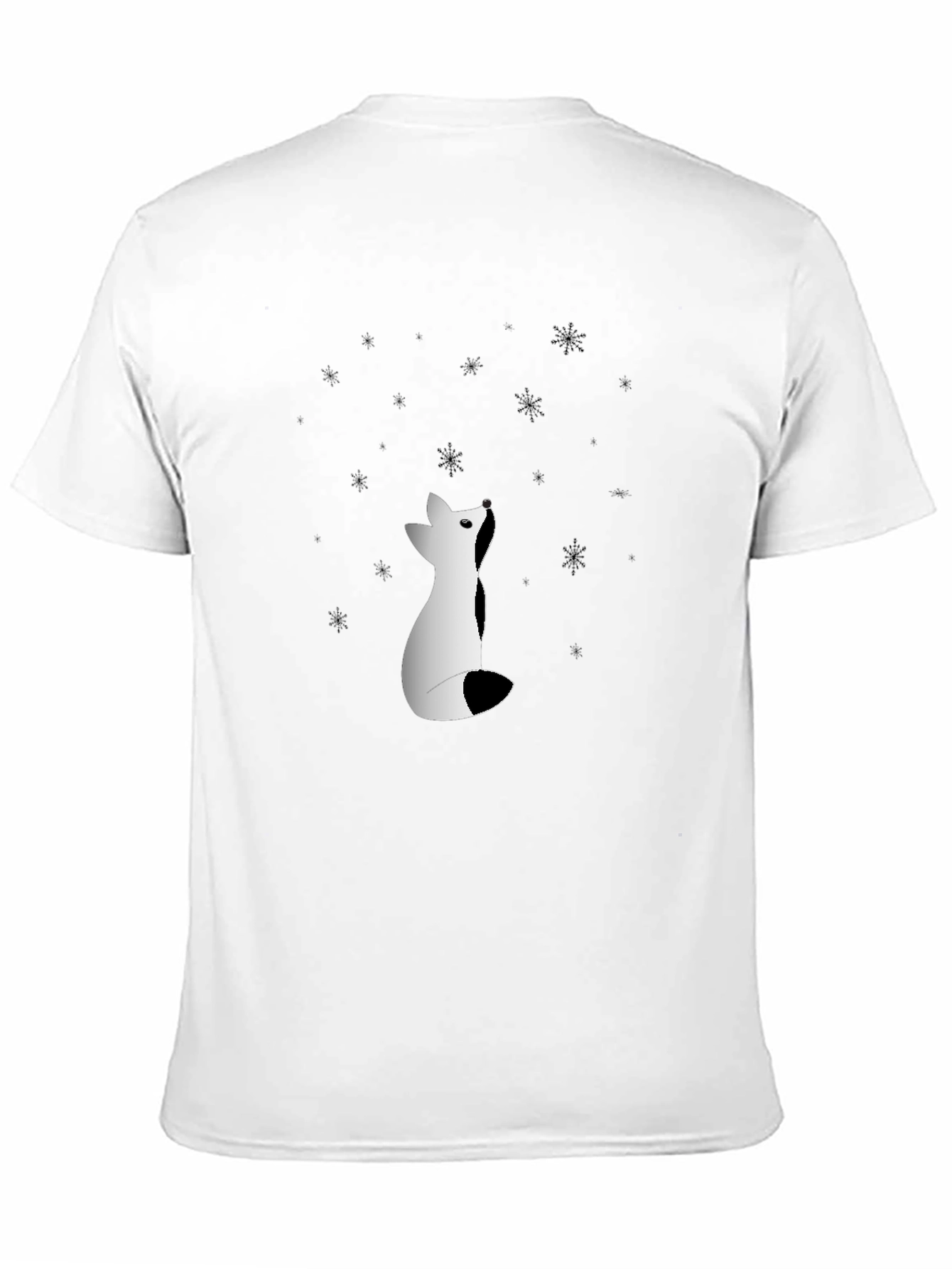 Black Fox Stargazer T-Shirt - Winter Design