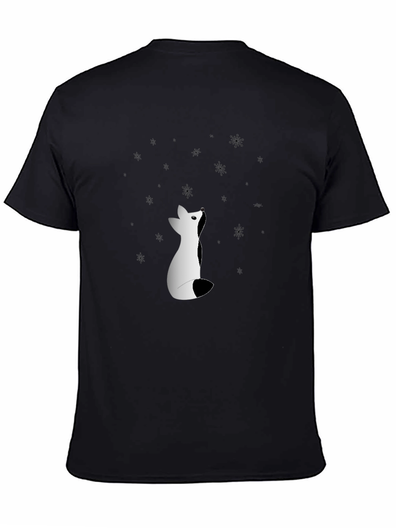 Black Fox Stargazer T-Shirt - Winter Design