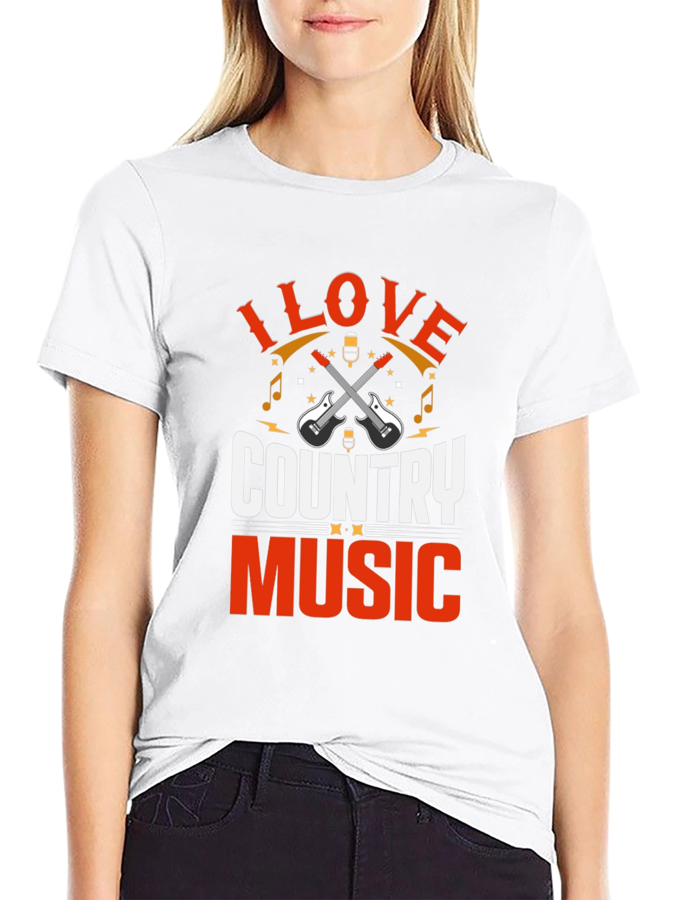 I Love Country Music Graphic T-Shirt