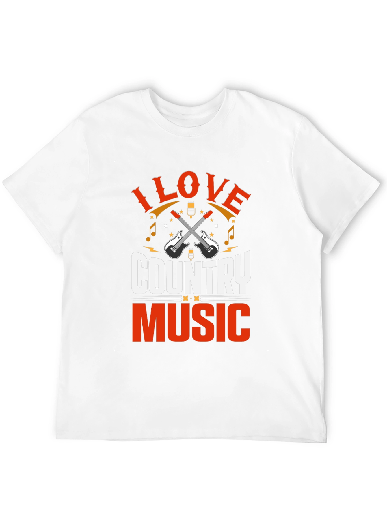 I Love Country Music Graphic T-Shirt
