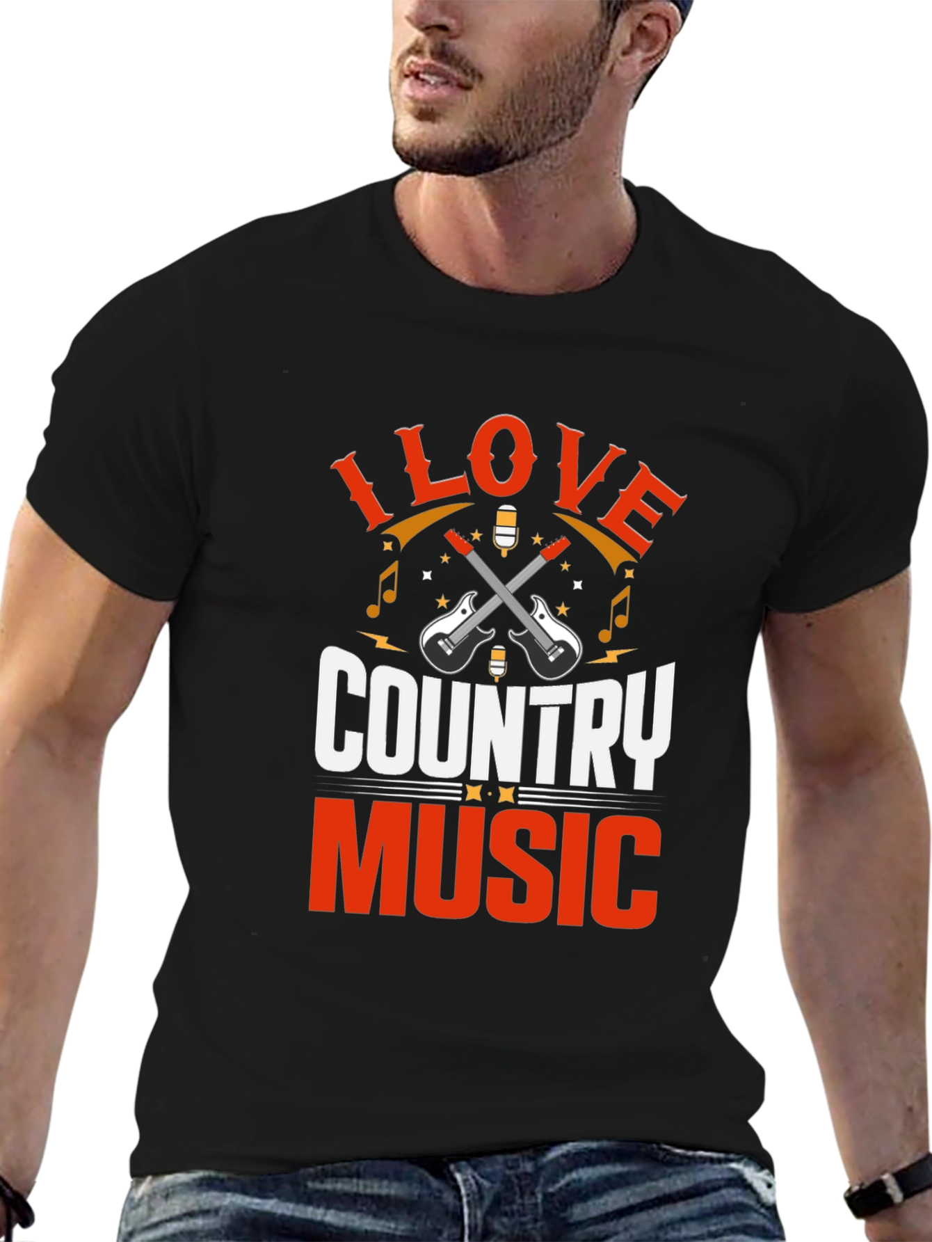 I Love Country Music Graphic T-Shirt