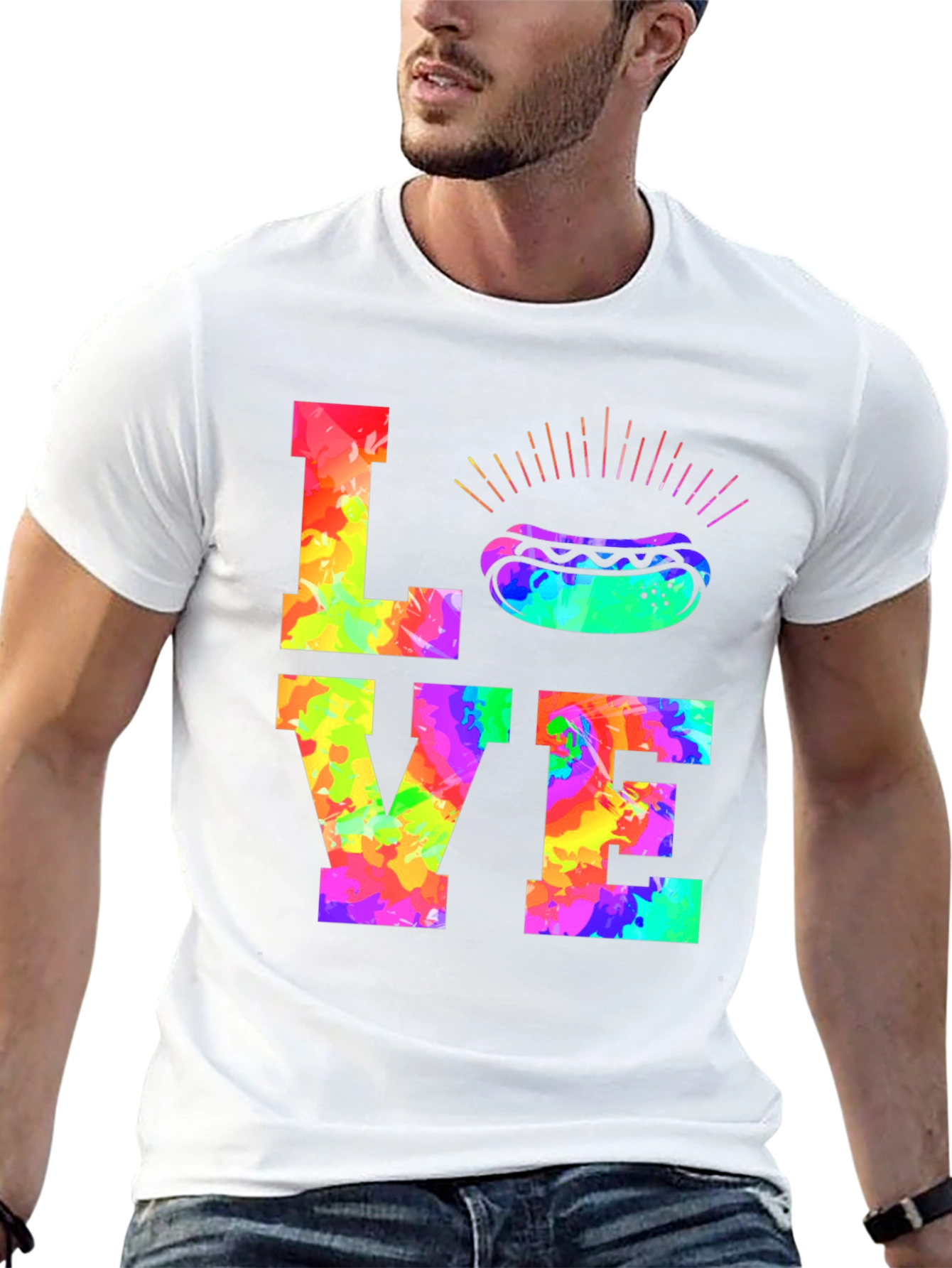 Love Hot Dogs Graphic T-Shirt