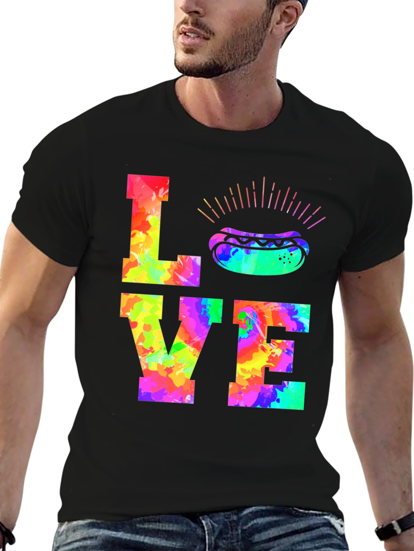 Love Hot Dogs Graphic T-Shirt