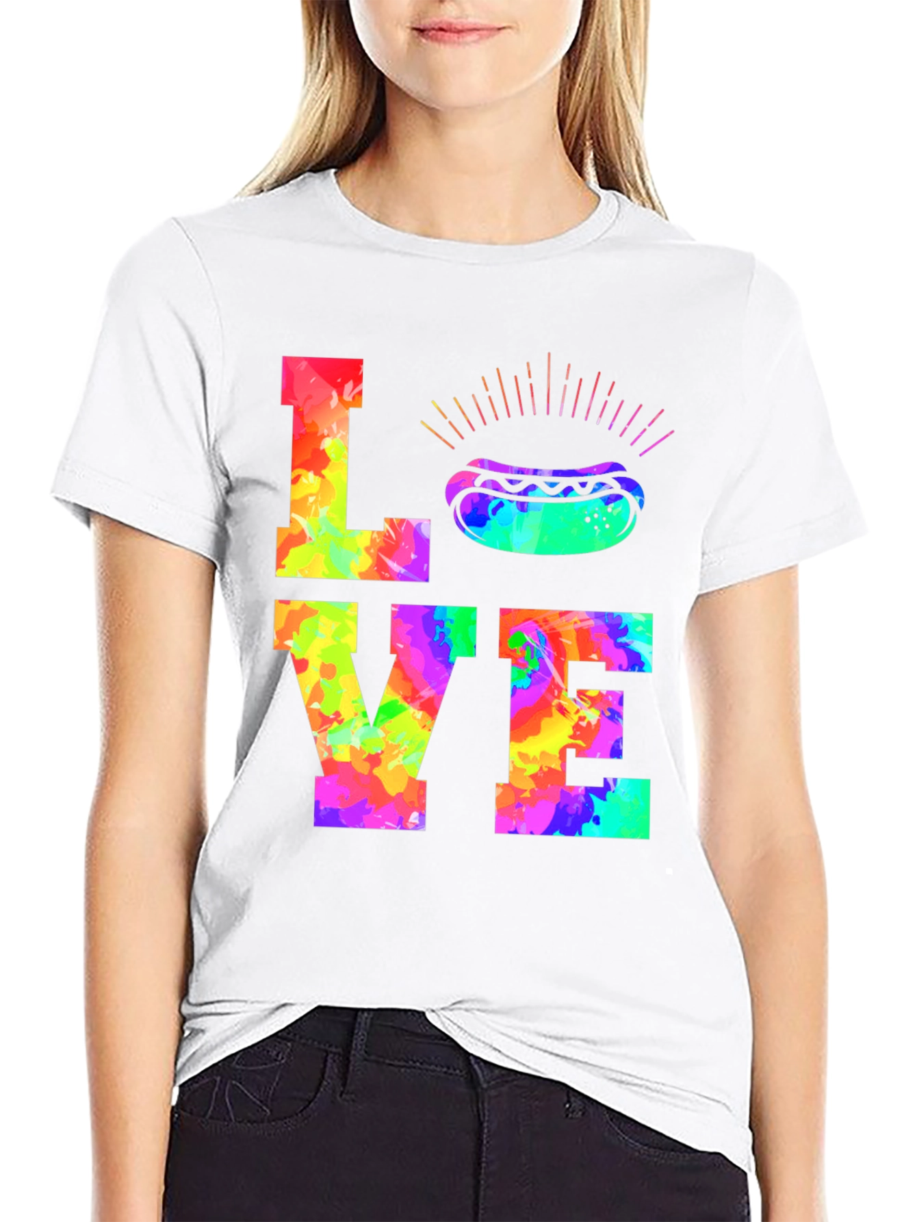 Love Hot Dogs Graphic T-Shirt