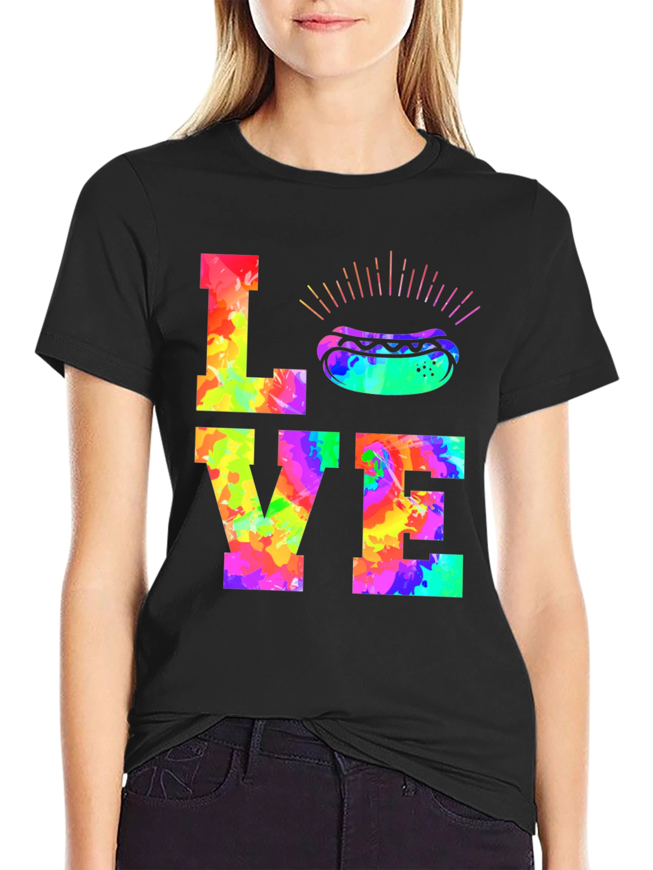 Love Hot Dogs Graphic T-Shirt