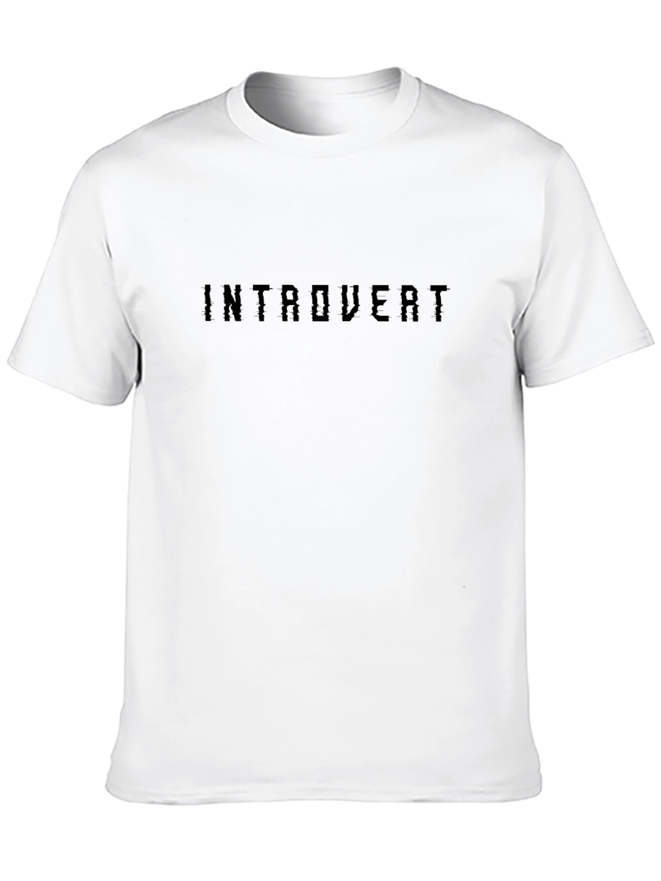 Introvert Graphic Tee -  Modern Black T-Shirt