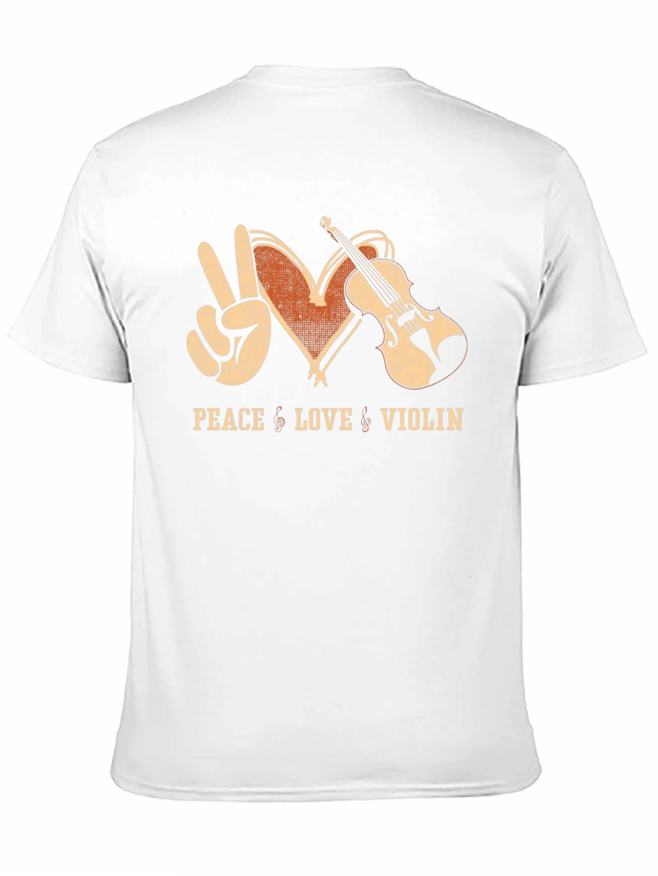 Peace Love Violin T-Shirt - Music Lover Tee