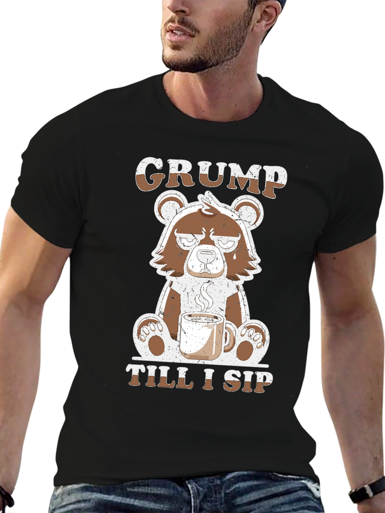 Grumpy Bear Coffee T-Shirt - Till I Sip