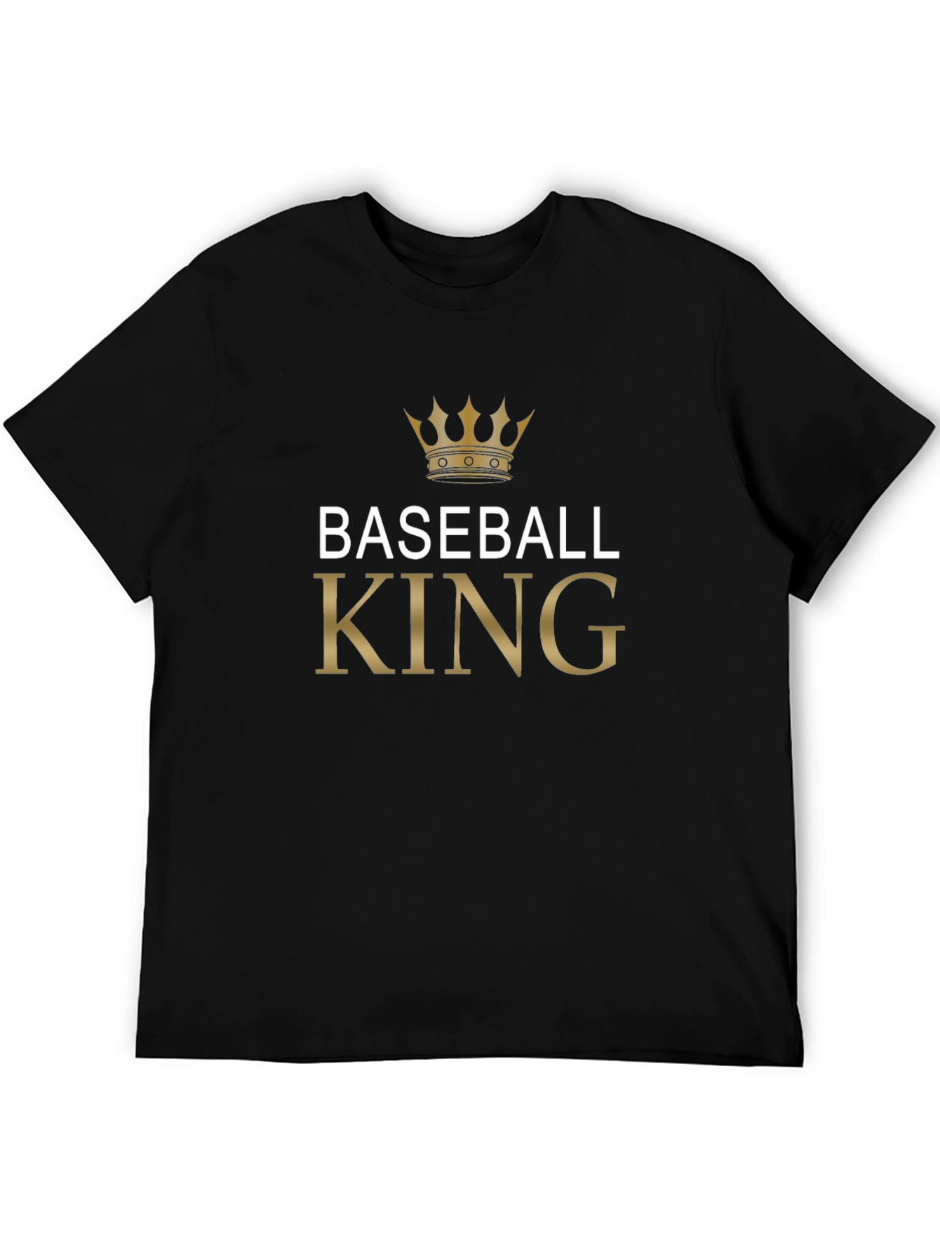 Baseball King Graphic T-Shirt - Black