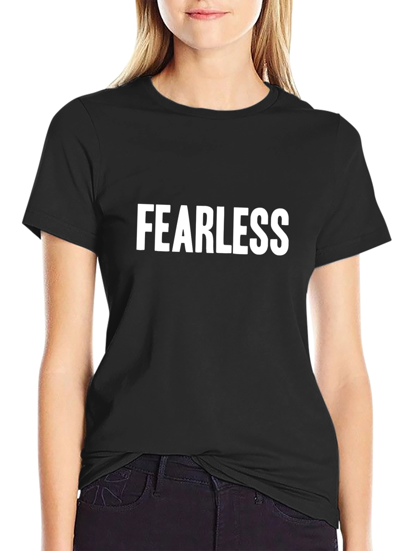Fearless Black T-Shirt - Bold Statement Tee