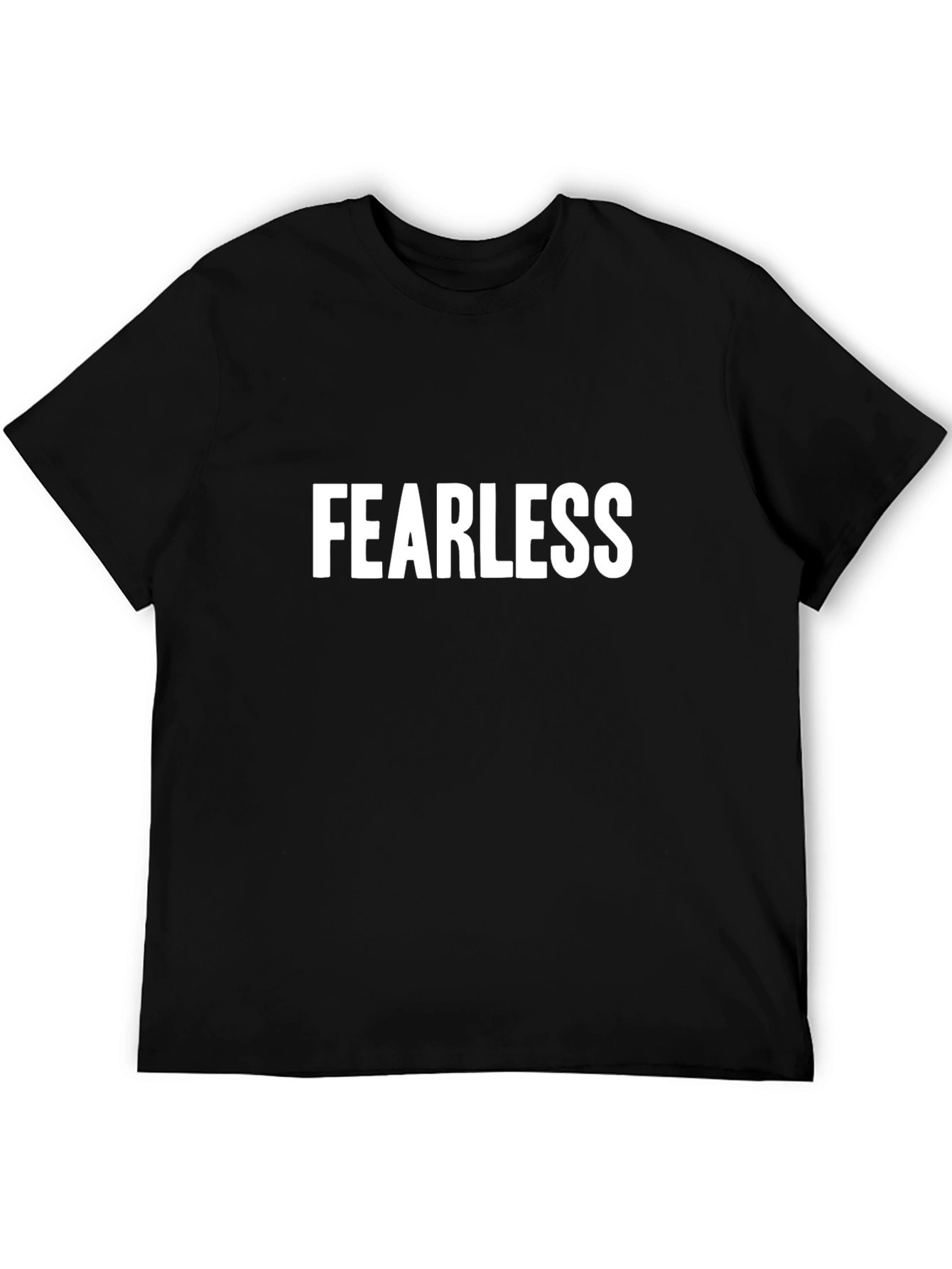 Fearless Black T-Shirt - Bold Statement Tee