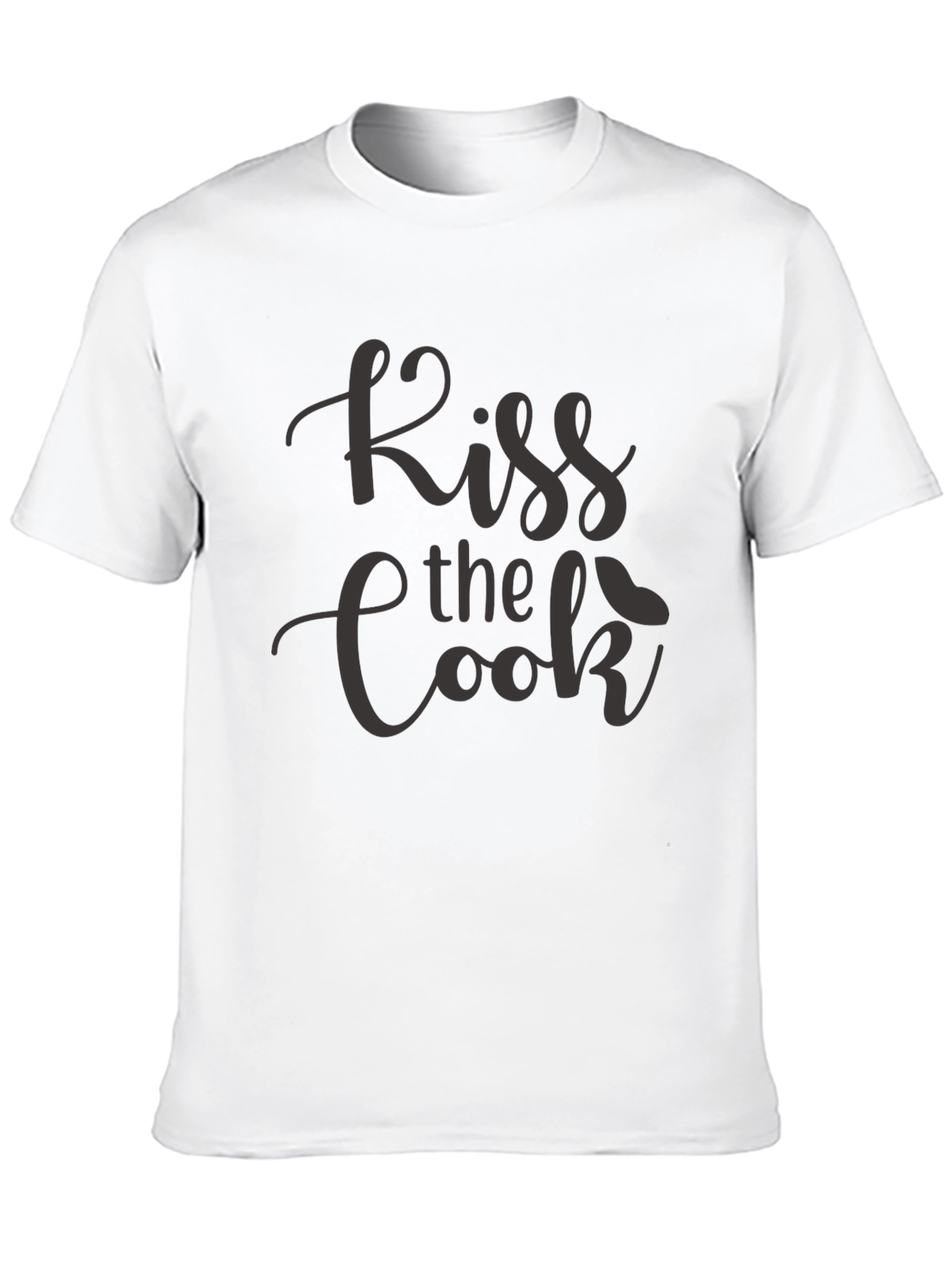 Kiss the Cook Graphic T-Shirt - Novelty Kitchen Apparel