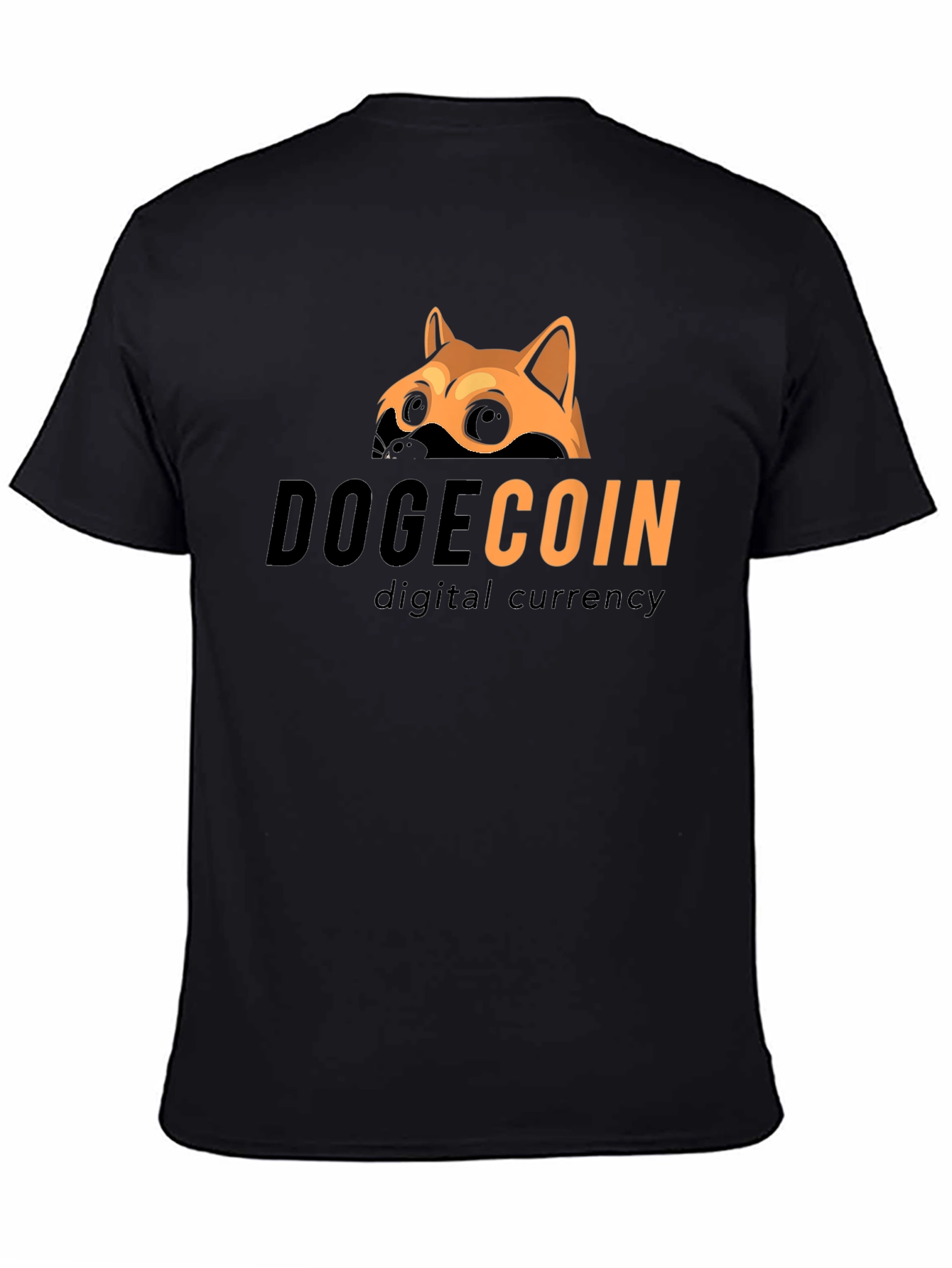 DogeCoin Digital Currency Black T-Shirt
