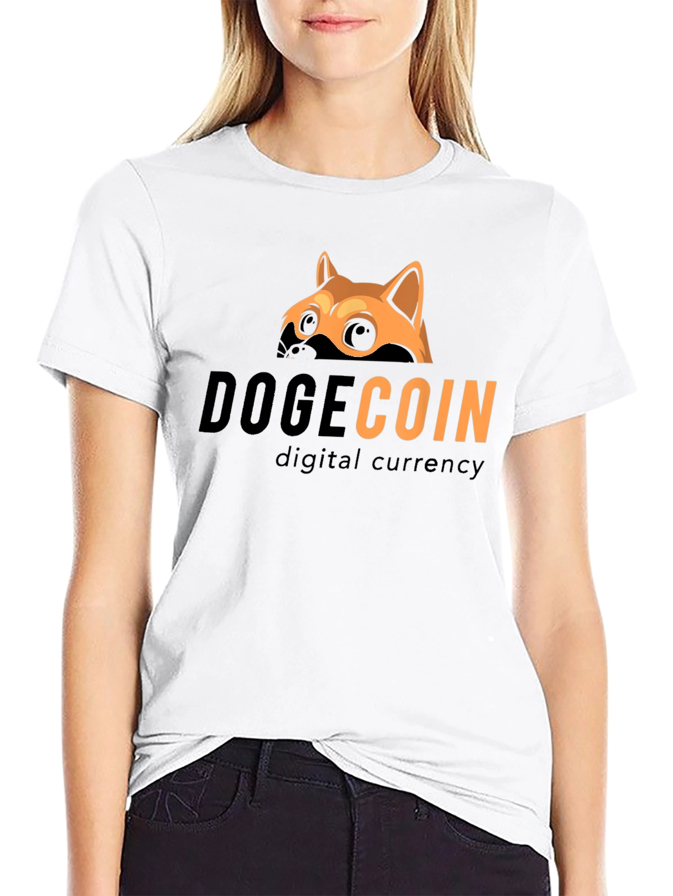 DogeCoin Digital Currency Black T-Shirt