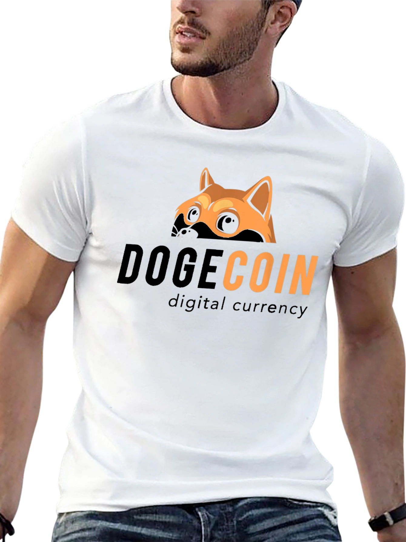 DogeCoin Digital Currency Black T-Shirt